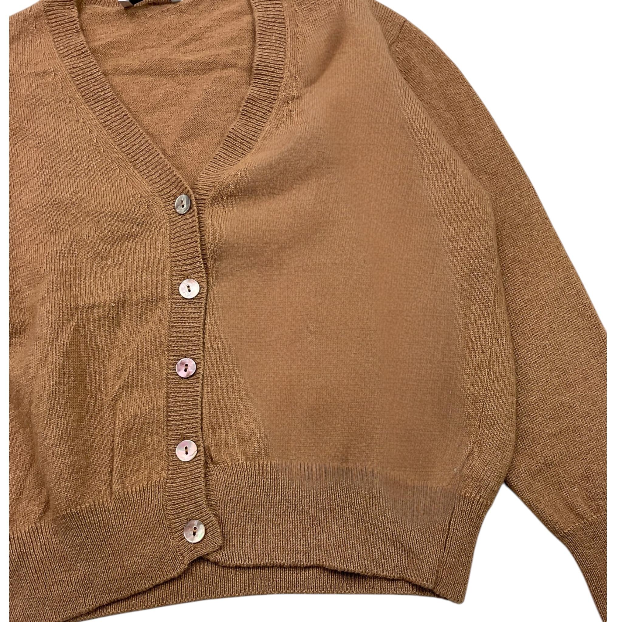 JURTA cardigan tinta unita con bottoni Biscotto per Bambina BG407 BISCOTTO JURTA