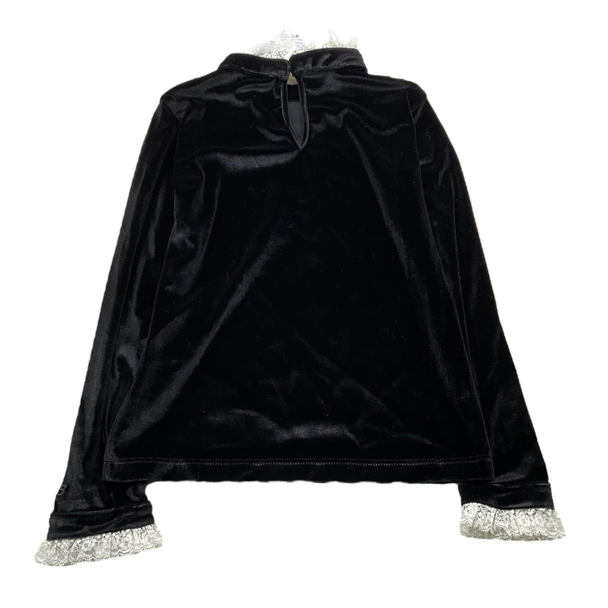 shirt in velluto tinta unita cn profili in contrasto PFTS001 NERO PHILOSOPHY