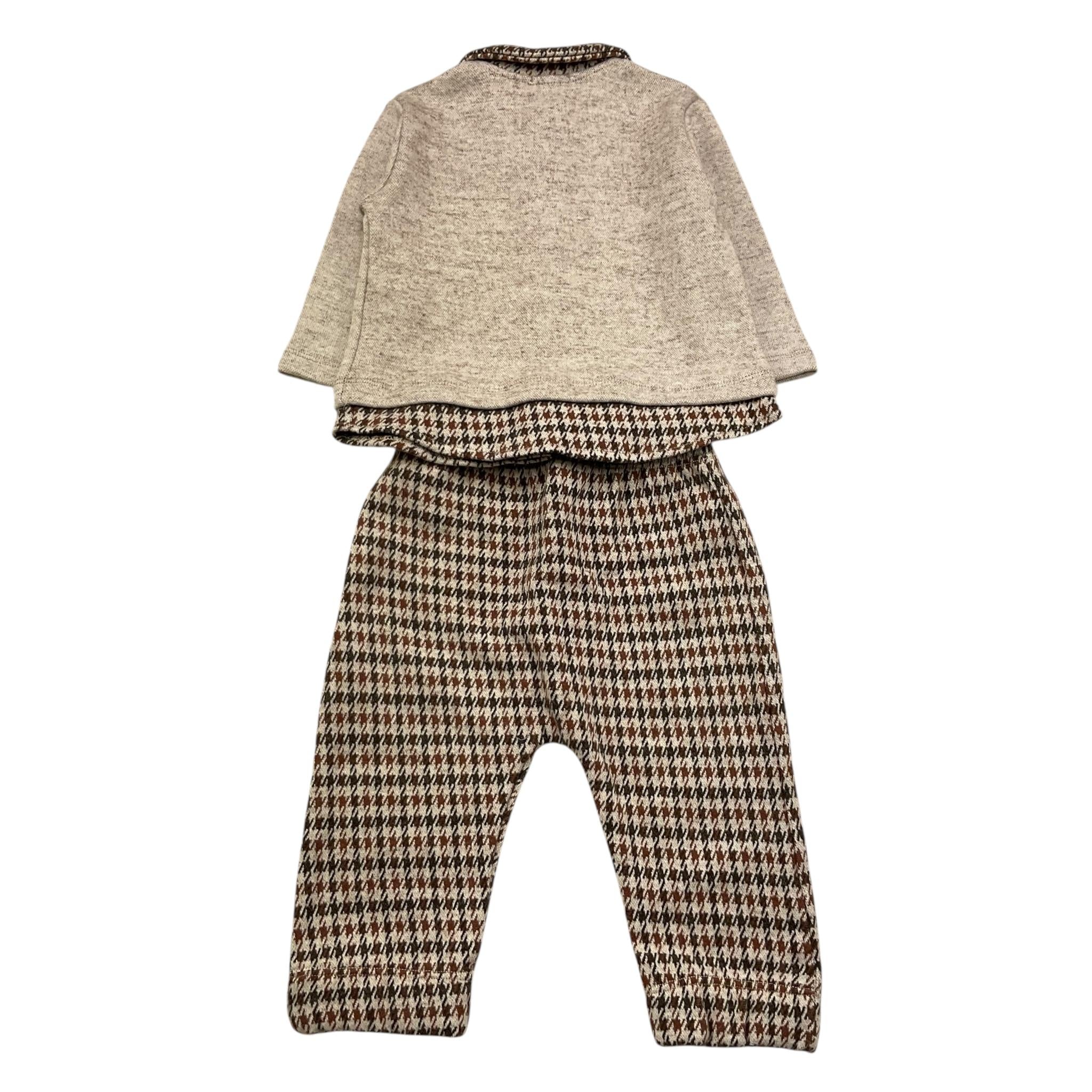 NANAN completo 2 pezzi maglia-pantalone Beige per Neonato I2413406BE BEIGE NANAN