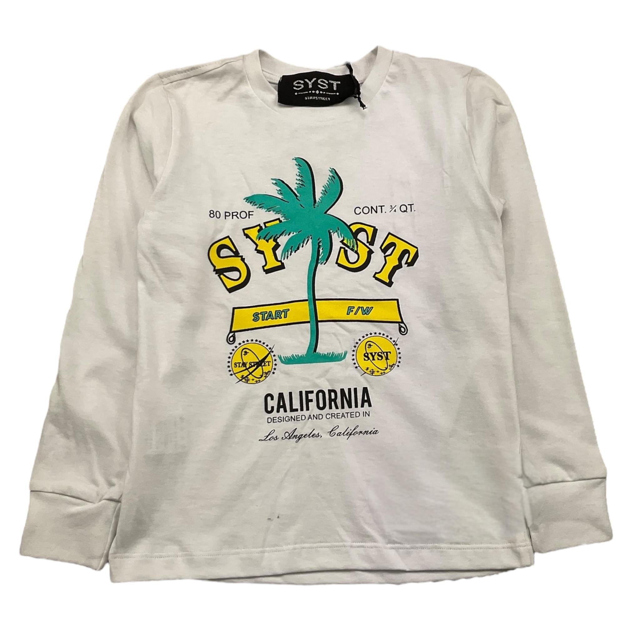 STAY STREET shirt girocollo tinta unita constampe Bianco per Bambino TB807ML BIANCO STAY STREET