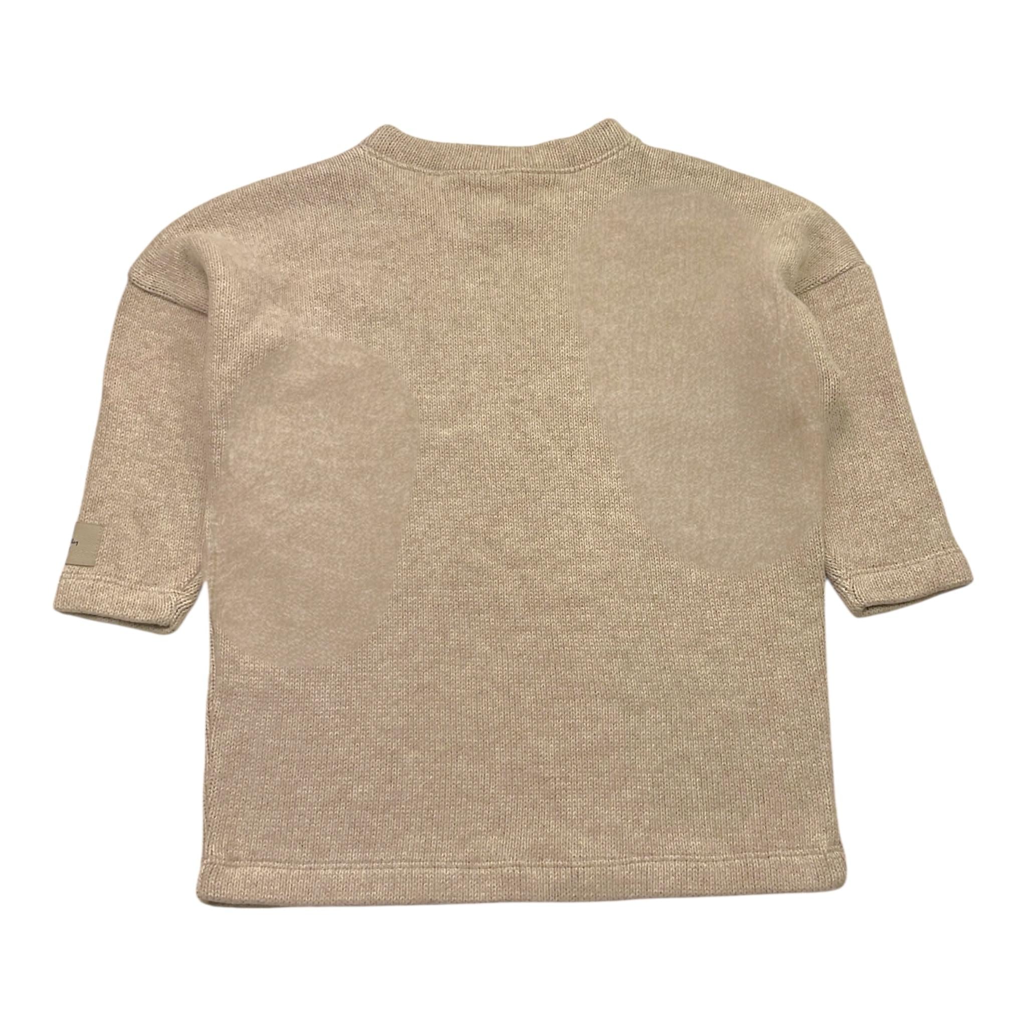 @MADILLY maglia tinta unita grocollo Sabbia per Bambina 018899 SABBIA @MADILLY