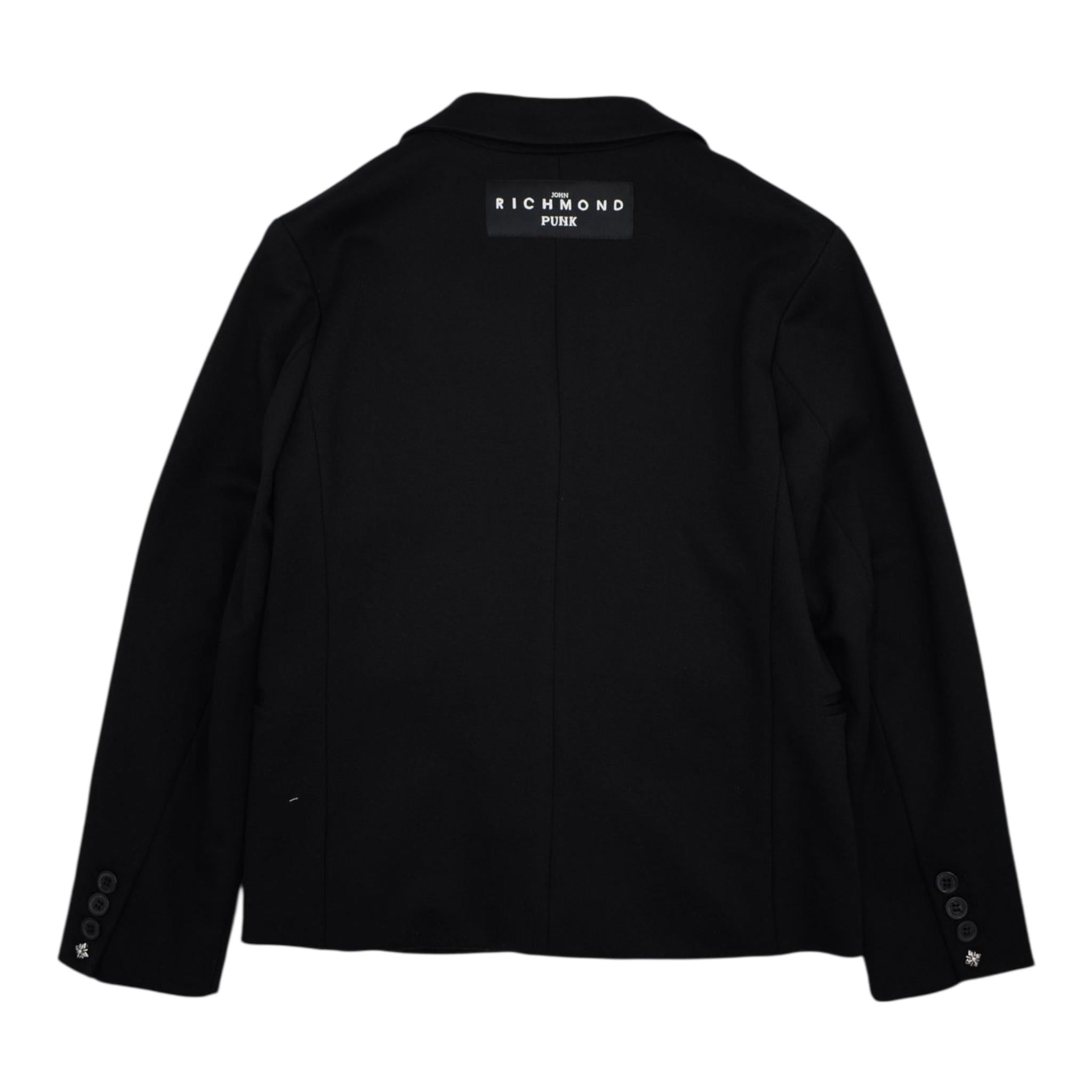 JOHN RICHMOND giacca tinta unita con logo Nero per Bambino RBP23085GC NERO JOHN RICHMOND