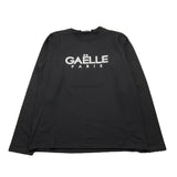 GAELLE shirt girocollo tinta unita con stampa Nero per Bambina 2741M00316 NERO GAELLE