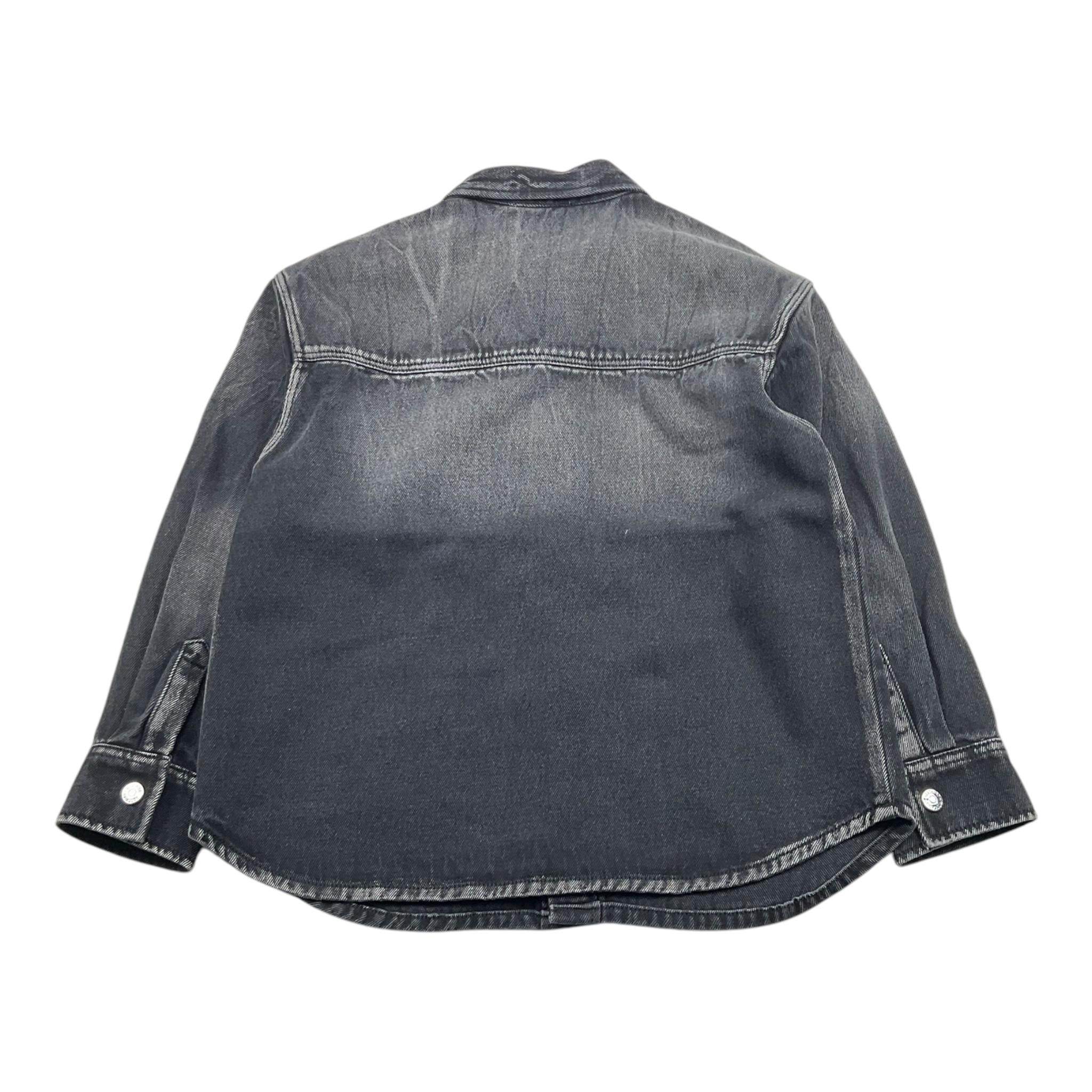 MOSCHINO camicia in denim tinta unita Nero per Bambino HUC01Q NERO MOSCHINO