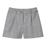 TWINSET short tinta unita con microfantasia Grigio per Bambina 242GJ2182 GRIGIO TWINSET