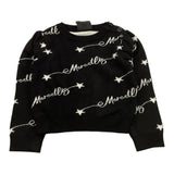 MARC ELLIS maglia girocollo tinta unita logata Nero per Neonata JMNSW00180X NERO MARC ELLIS