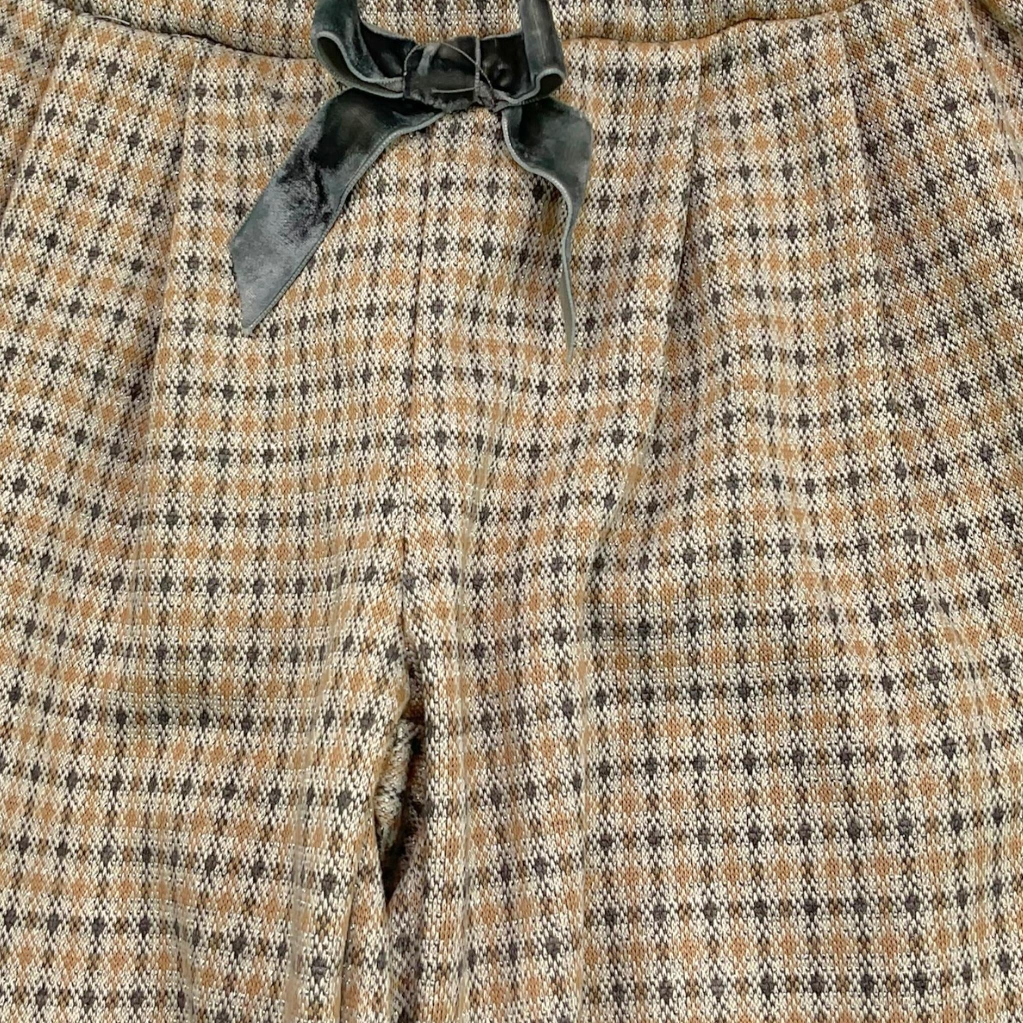 LE BEBE' pantalone modello a palazzo tinta unita con microfantasia Beige per Bambina LBG5049 BEIGE LE BEBE'