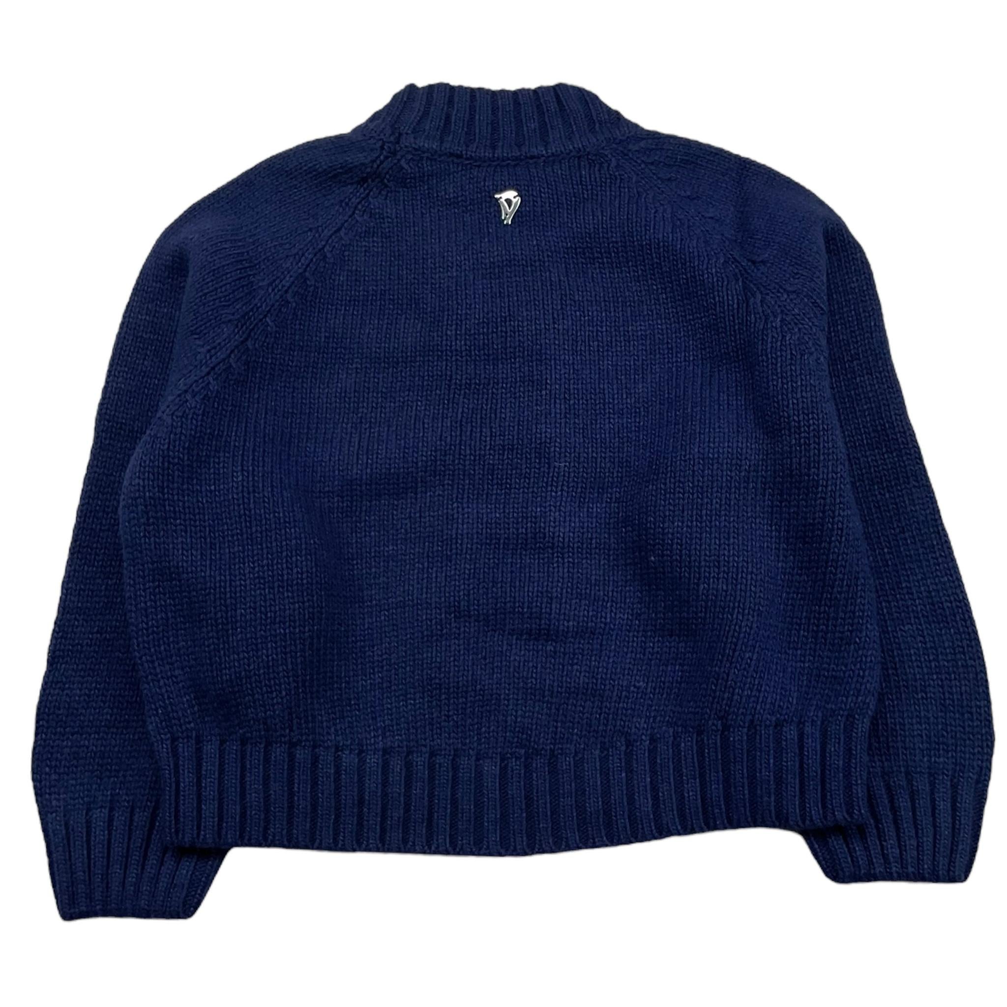 DONDUP maglia tinta unita mezzo collo Blu per Bambina DMMA001 BLU DONDUP