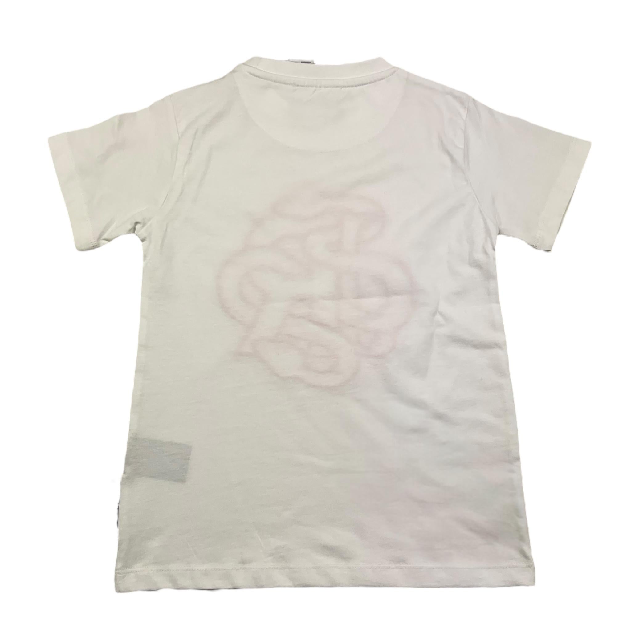 JOHN RICHMOND t-shirt girocollo tinta unita con stampa in contrasto Bianco per Bambina RGA25092TS BIANCO JOHN RICHMOND