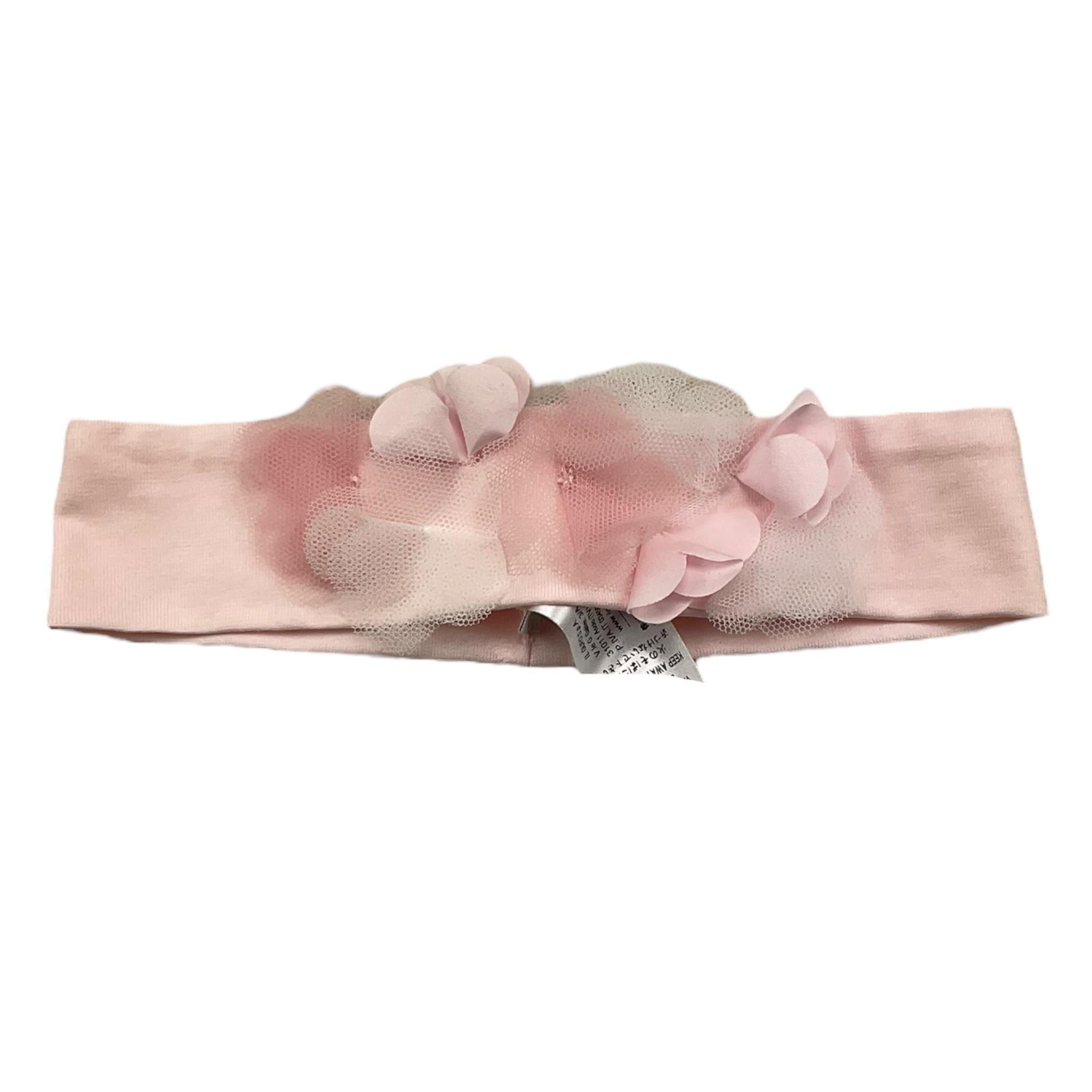 IL GUFO fascia capelli tinta unita con applicazione Rosa per Neonata P24PH085H0018 ROSA IL GUFO