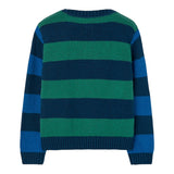 BOBOLI maglia tricolore con fantasia a righe Blu per Bambino 508105 BLU BOBOLI