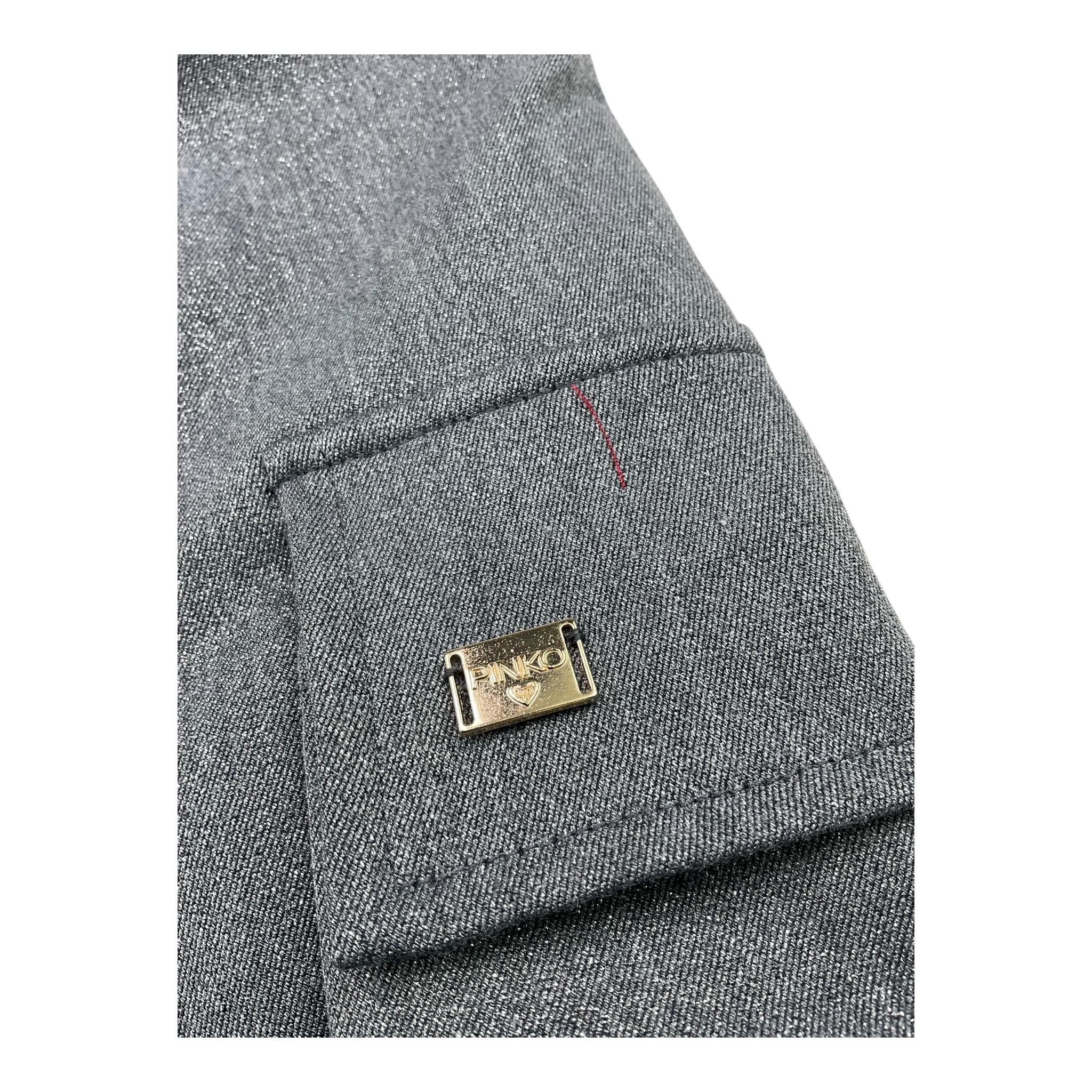 PINKO pantalone tinta unita con tasconi Grigio per Bambina F4PIJGPA020 GRIGIO PINKO