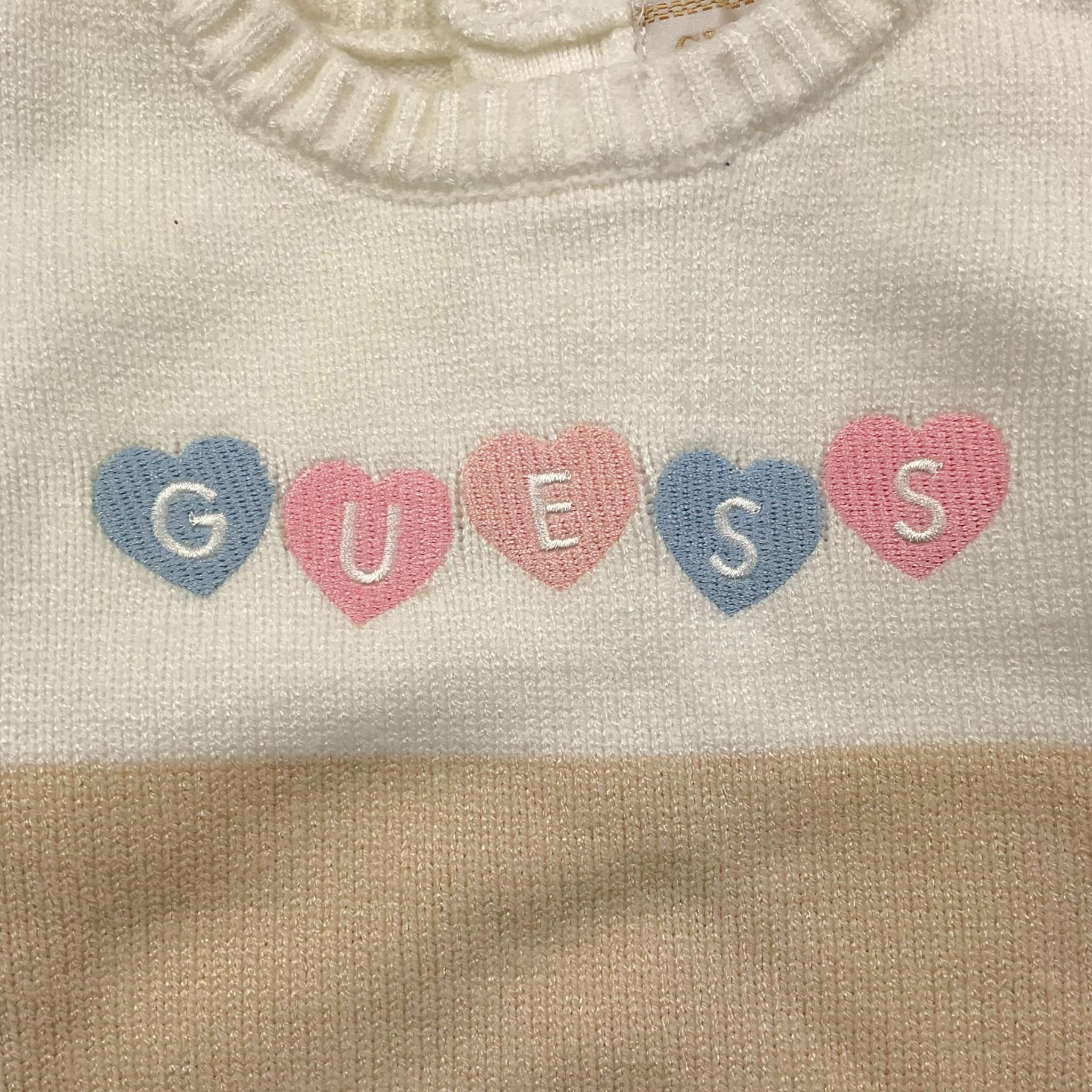 GUESS completo 2 pezzi maglia-pantalone tinta unita Beige per Neonata A4BG17Z3GS0 BEIGE GUESS
