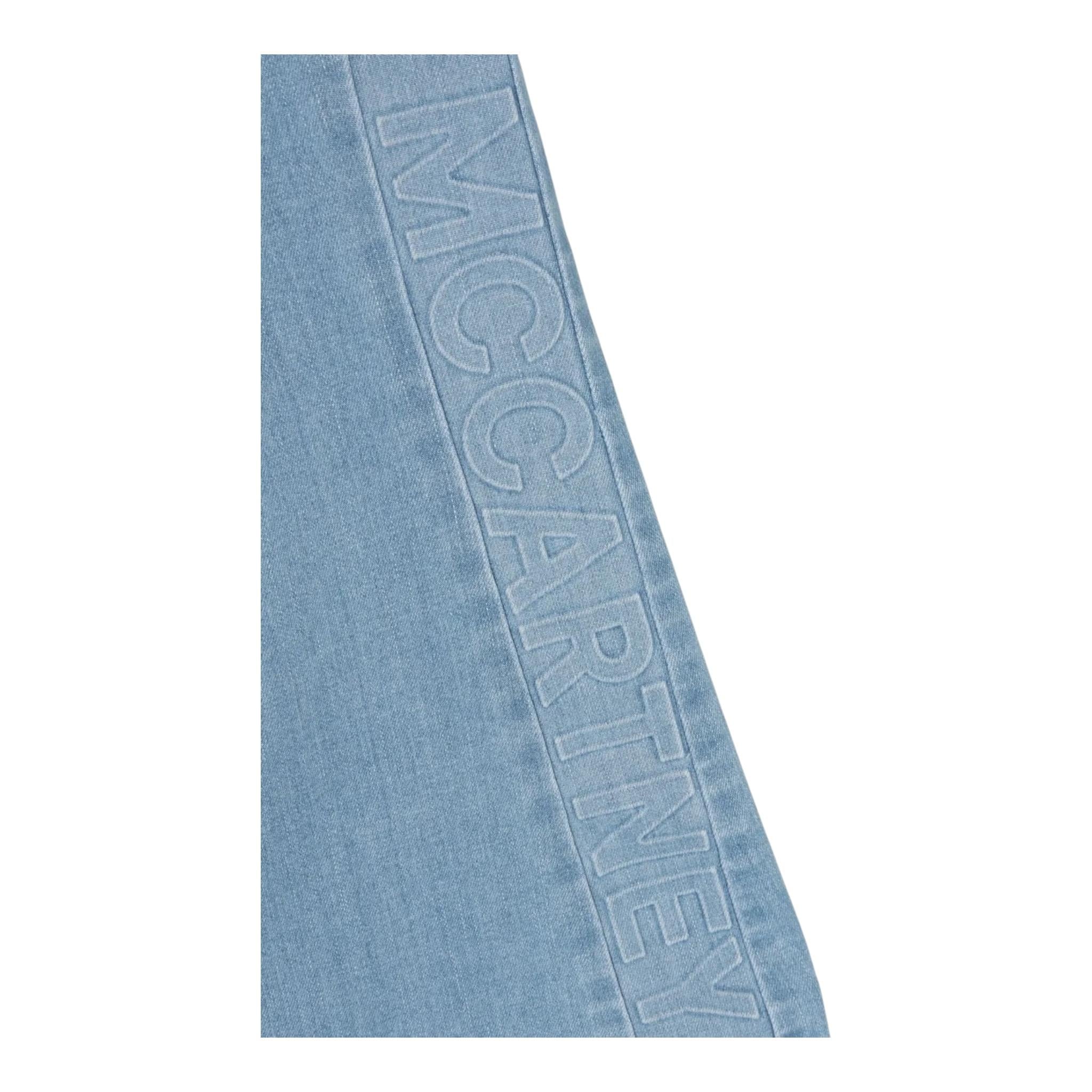STELLA McCARTNEY jeasns tinta unita modello zampa Azzurro per Bambina TU6F90 AZZURRO STELLA McCARTNEY