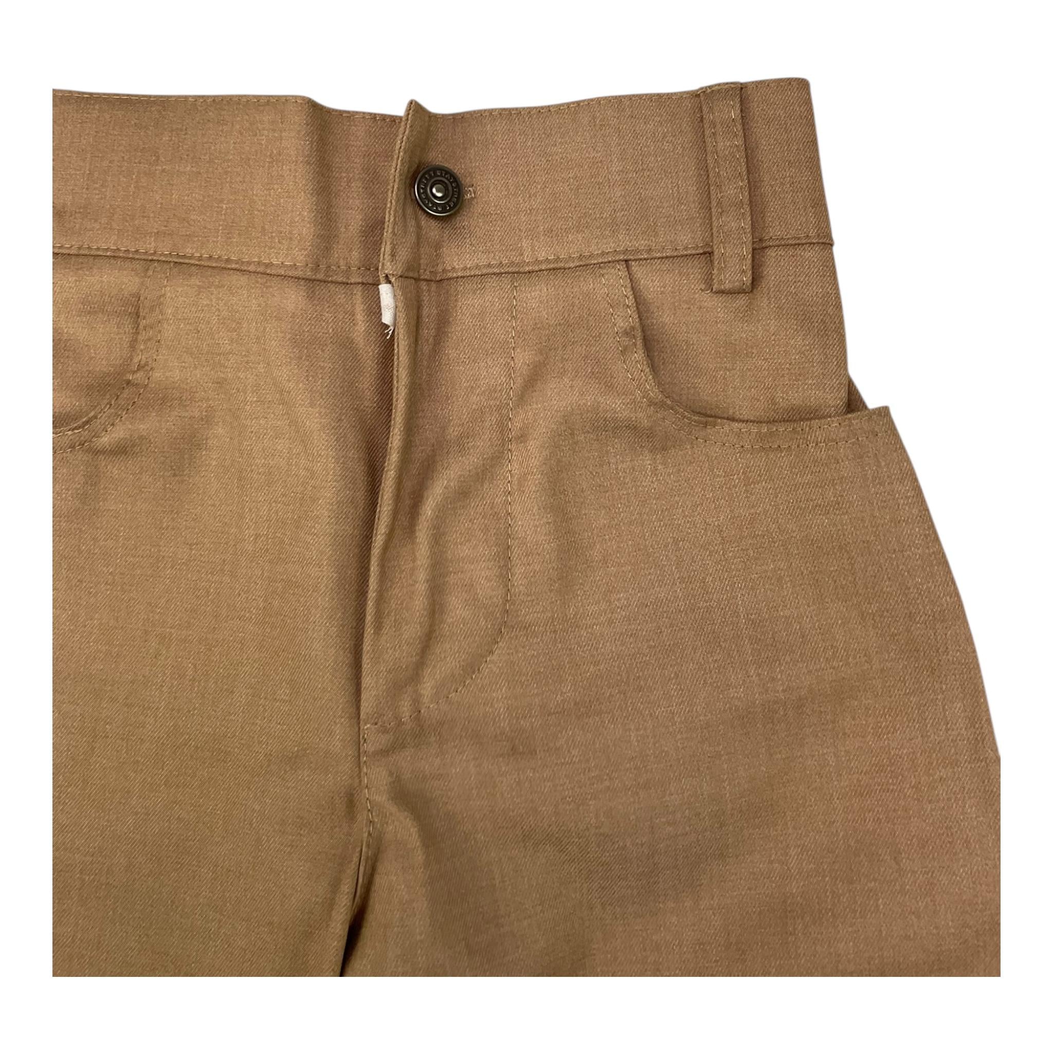 STAY STREET pantalone tinta unita con elastico in vita Biscotto per Neonato PB3006N BISCOTTO STAY STREET