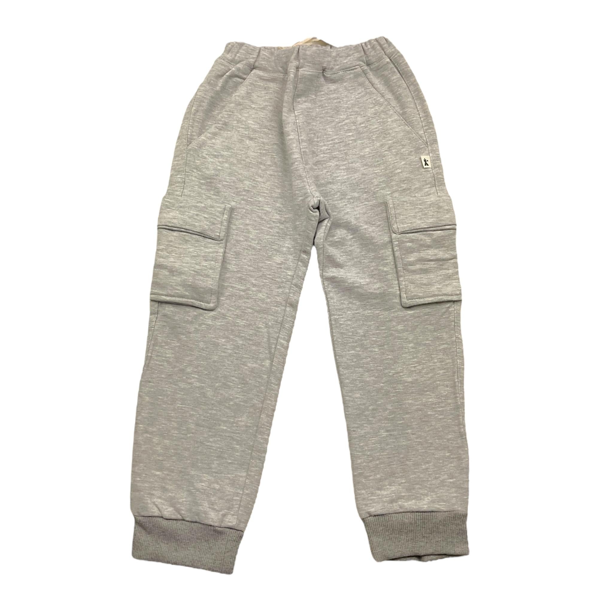 PETIT INDI pantalone modello tuta tinta unita Grigio per Bambino AW24BK8810 GRIGIO PETIT INDI