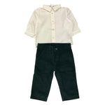 LALALU' completo 3 pezzi cardigan-camicia-pantalone Blu per Bambino CTL012N BLU LALALU'