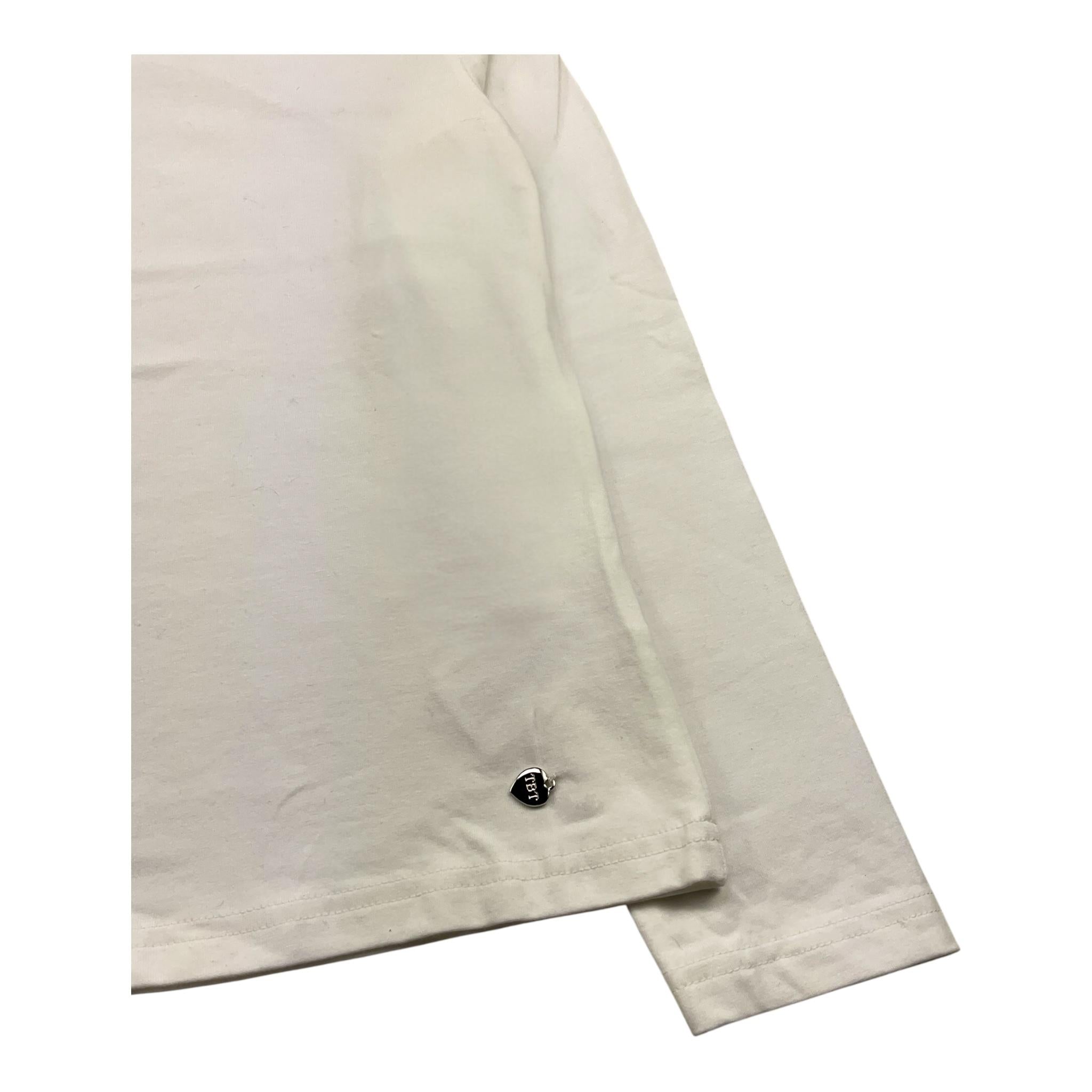 TO be too shirt collo alto tinta unita Bianco per Bambina T402B BIANCO TO be too
