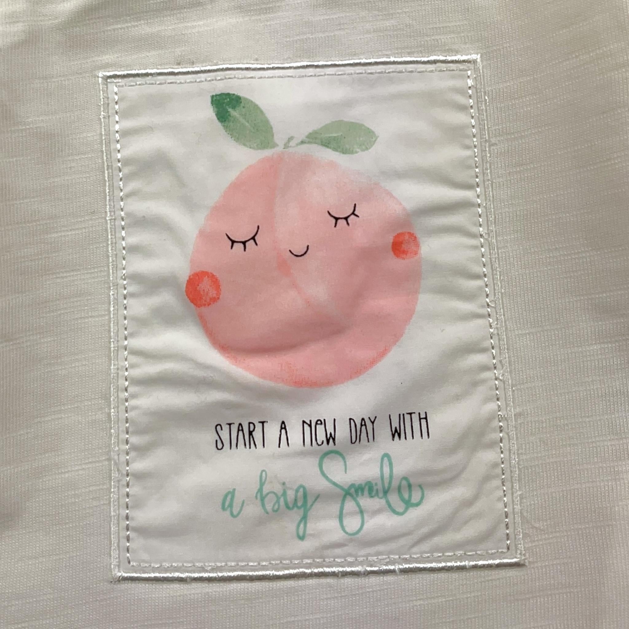 MINI BANDA shirt girocollo tinta unita con stampa Bianco per Neonata 36736 BIANCO MINI BANDA