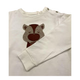 MALVI & CO shirt girocollo tinta unita cn ricamo Bianco per Bambino F23B209CAJJ BIANCO MALVI & CO