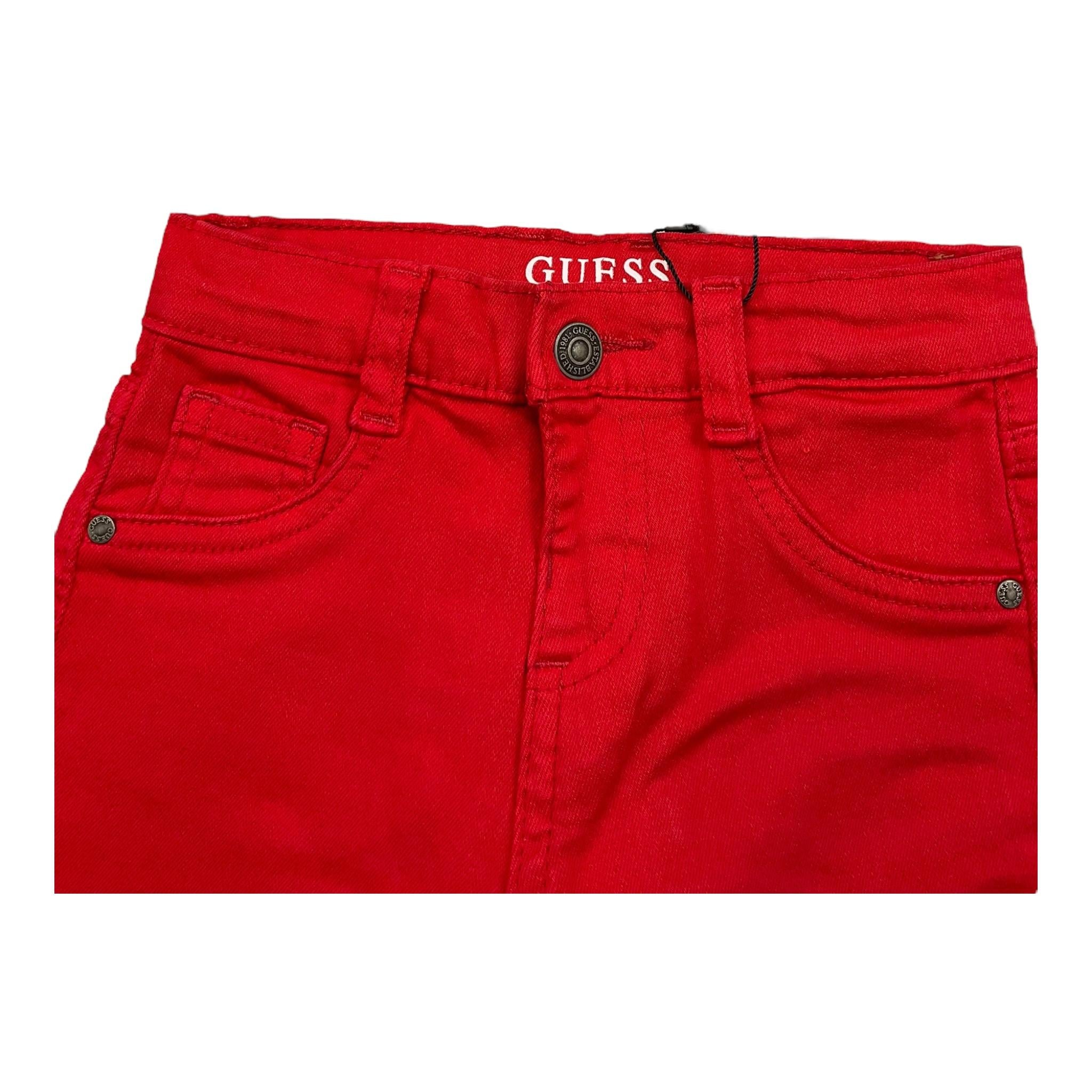 GUESS pantalone tinta unita con girovita regolabile Rosso per Neonato N4YB07WE620NX ROSSO GUESS