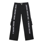 GAELLE jeans tinta unita con profili logati Nero per Bambina 2741P00310 NERO GAELLE