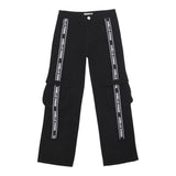 GAELLE jeans tinta unita con profili logati Nero per Bambina 2741P00310 NERO GAELLE