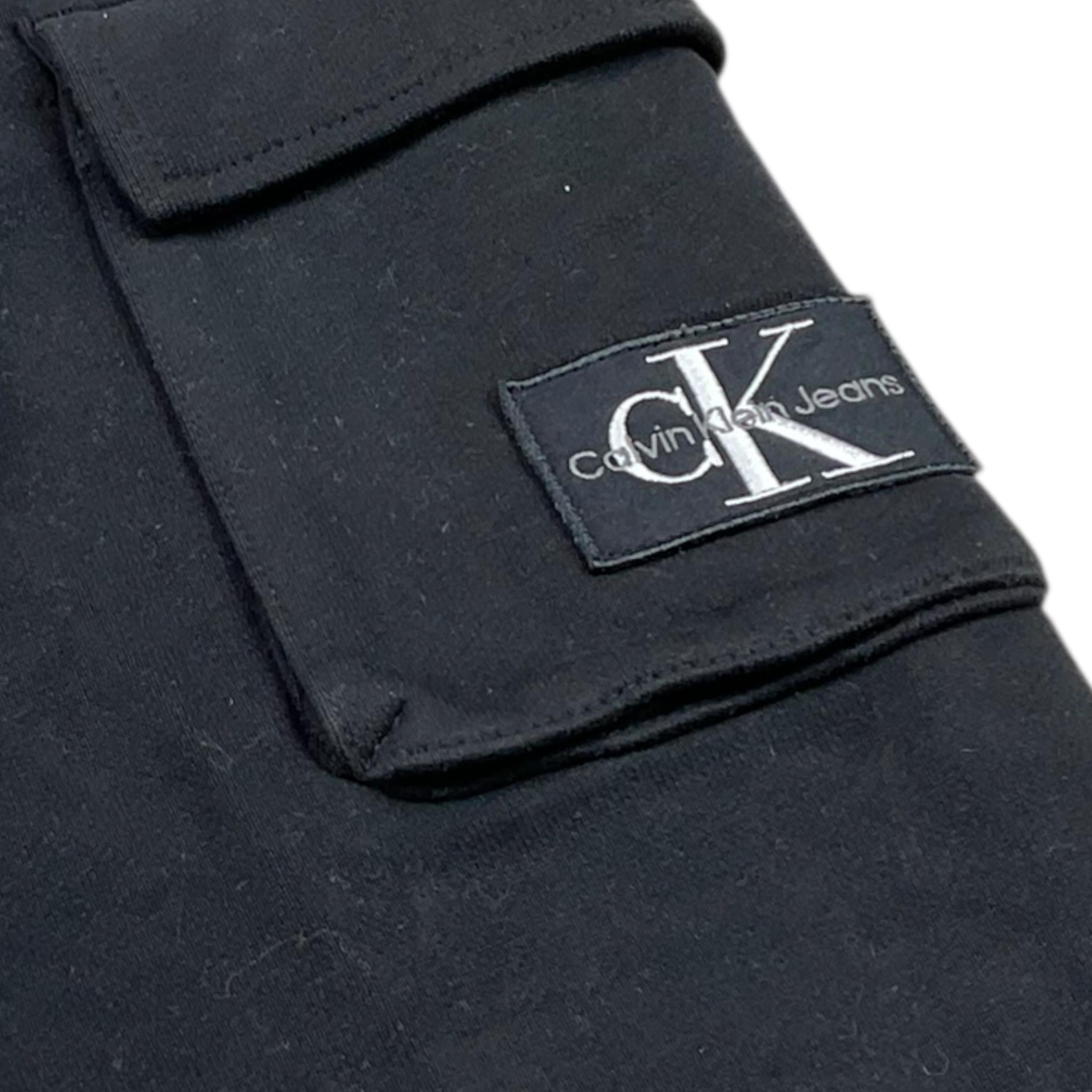 CALVIN KLEIN pantalone modello tuta tinta unita Nero per Bambino IB0IB02199 NERO CALVIN KLEIN