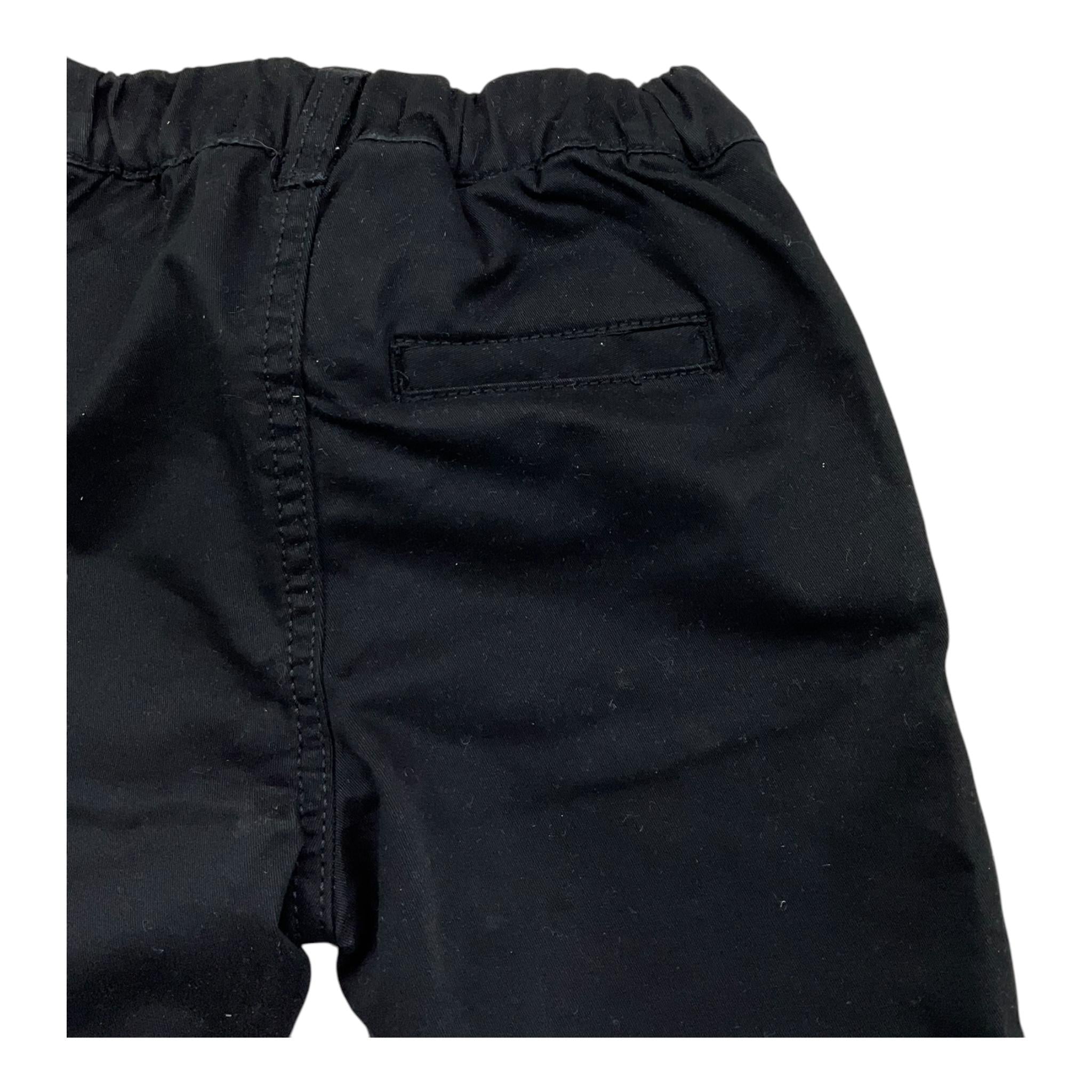 TRUSSARDI pantalone tinta unita con elastico in vita Nero per Neonato TIA25076 NERO TRUSSARDI