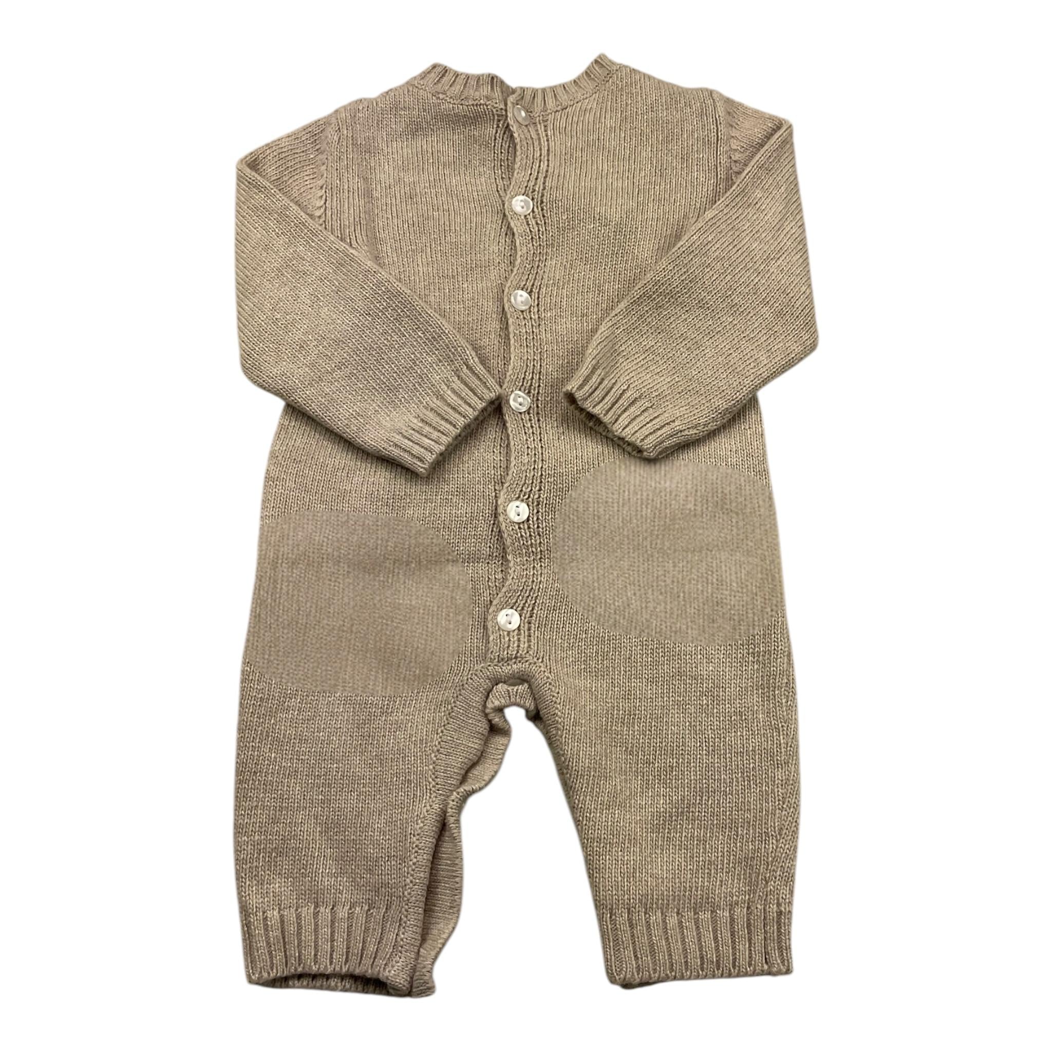 LE BEBE' tutina manica lunga in maglia Beige per Neonato LBB5055 BEIGE LE BEBE'
