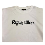 REFRIGIWEAR shirt girocollo tinta unita con logo Bianco per Bambino TW782 BIANCO REFRIGIWEAR