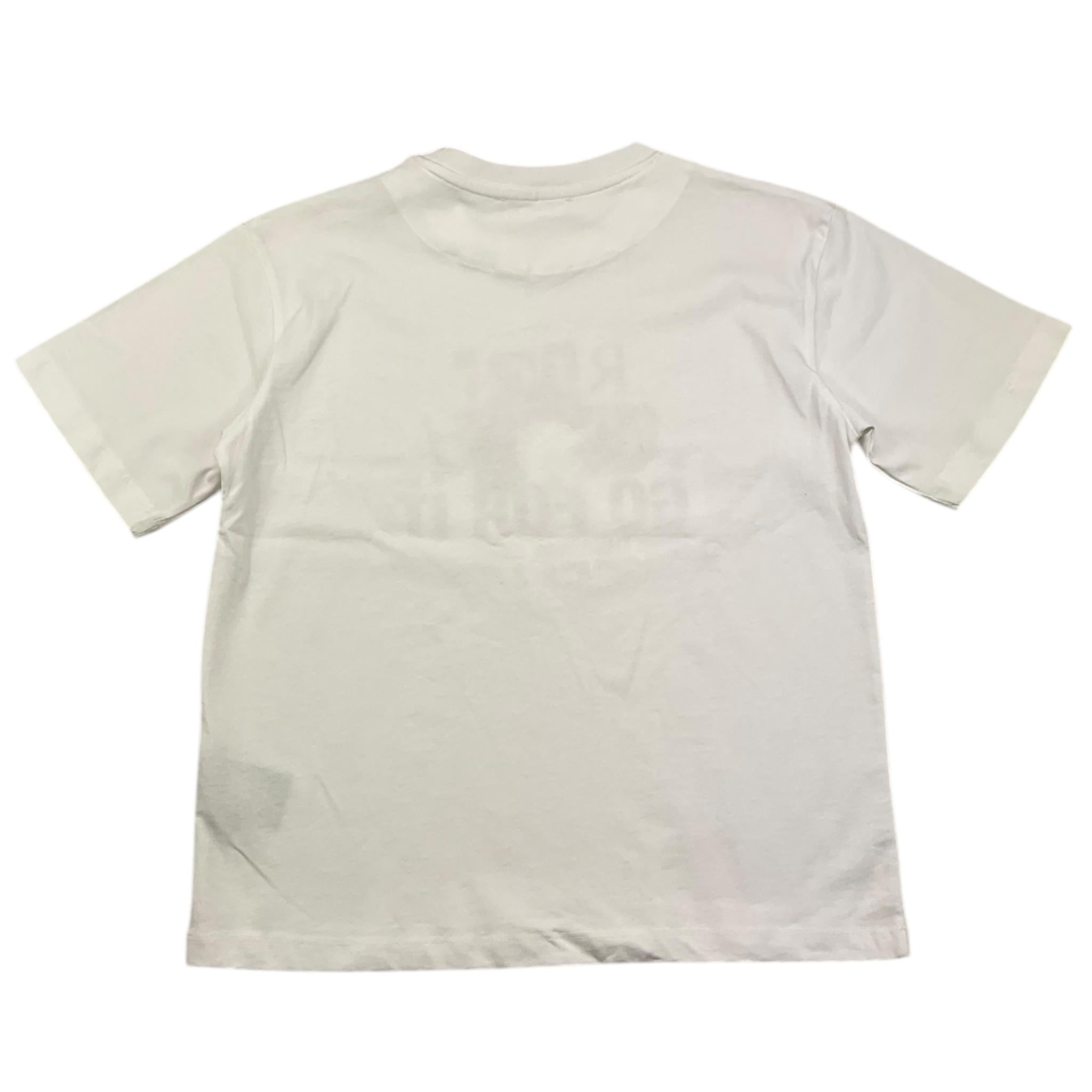 JOHN RICHMOND t-shirt girocollo tinta unita con stampa in contrasto Bianco per Bambina RGA25118TS BIANCO JOHN RICHMOND