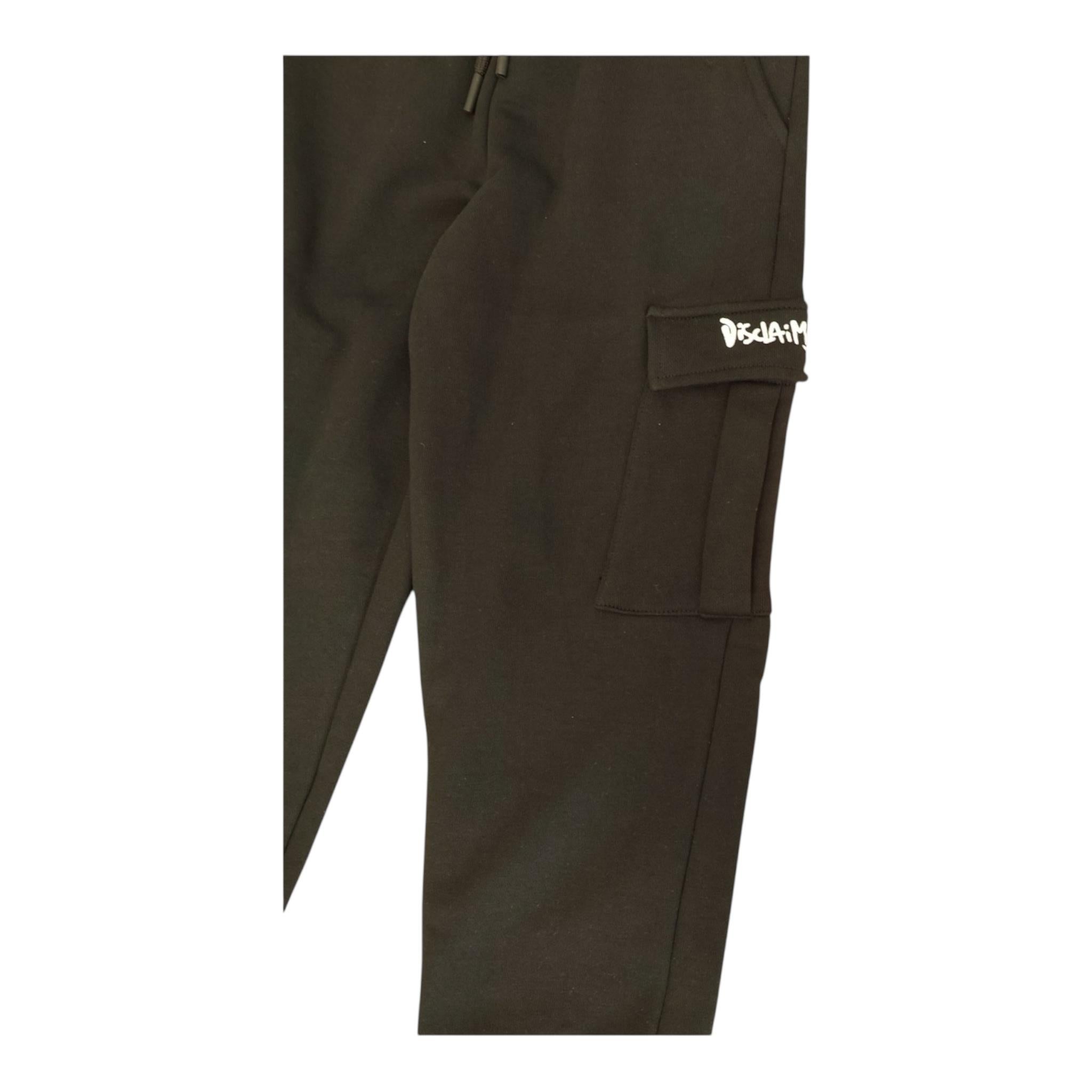 DISCLAIMER pantalne tinta unita modello tuta con tasconi Nero per Bambino 24IDK58350 NERO DISCLAIMER