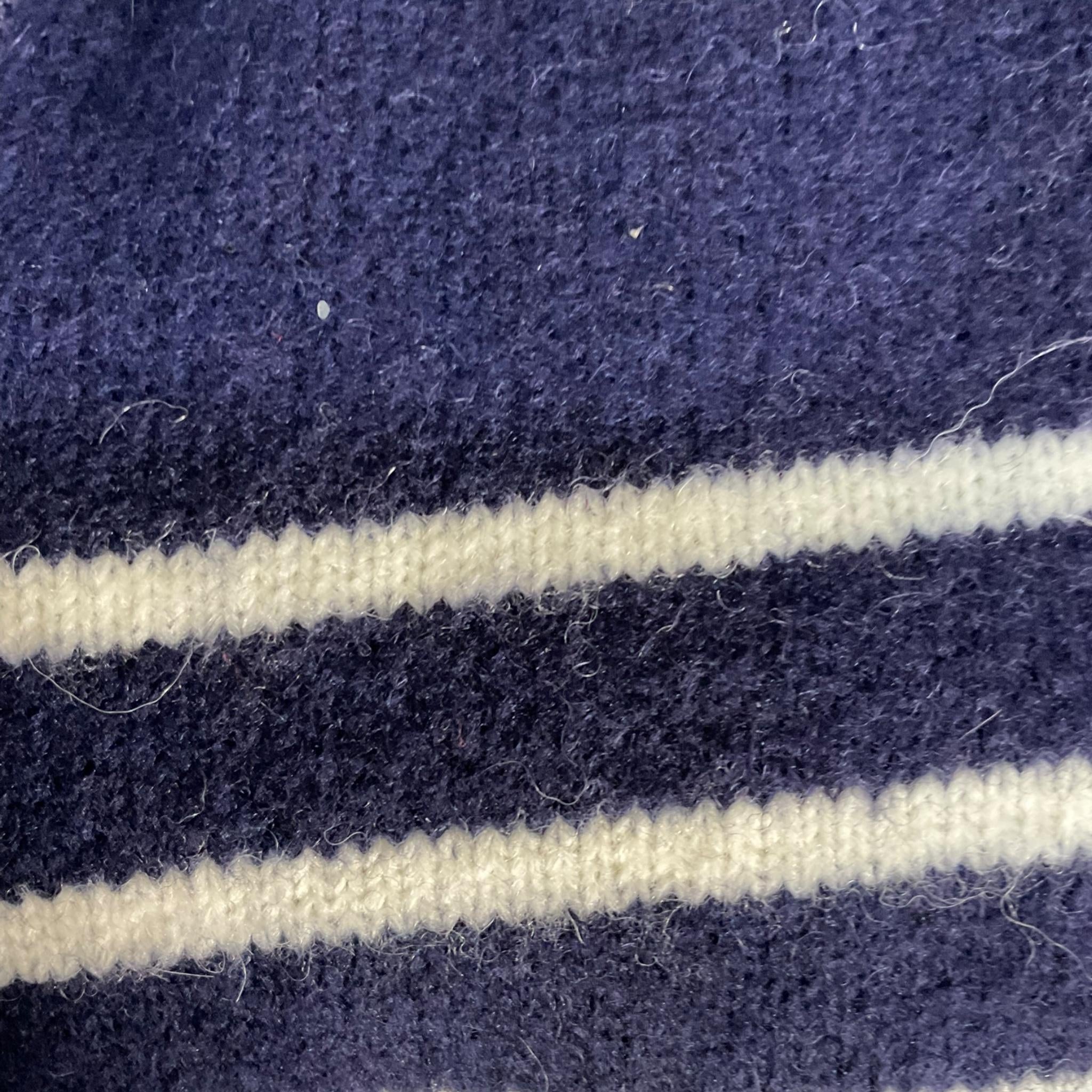N°21 maglia tinta unita con zip e fantasia a righe Blu per Bambino N21951 BLU N°21