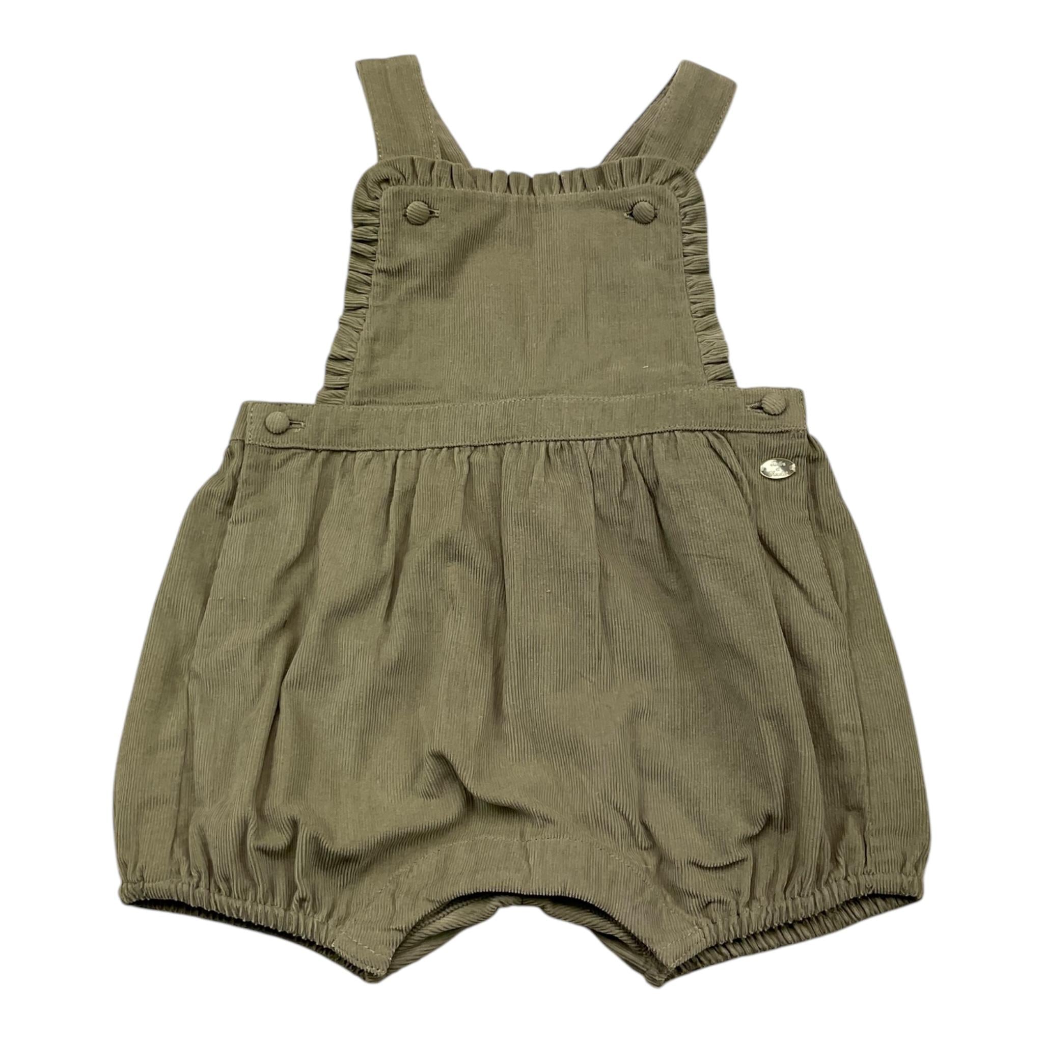 TARTINE ET CHOCOLAT salopette tinta unita Verde per Neonata TZ21001 VERDE TARTINE ET CHOCOLAT