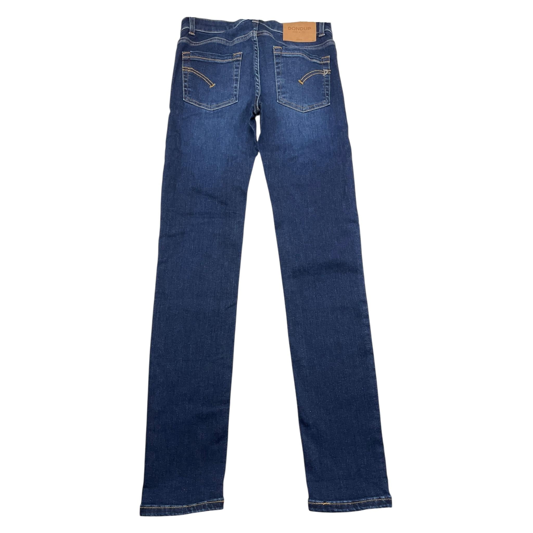 DONDUP jeans tinta unita cn 5 tasche Blu per Bambina DFPA103 BLU DONDUP