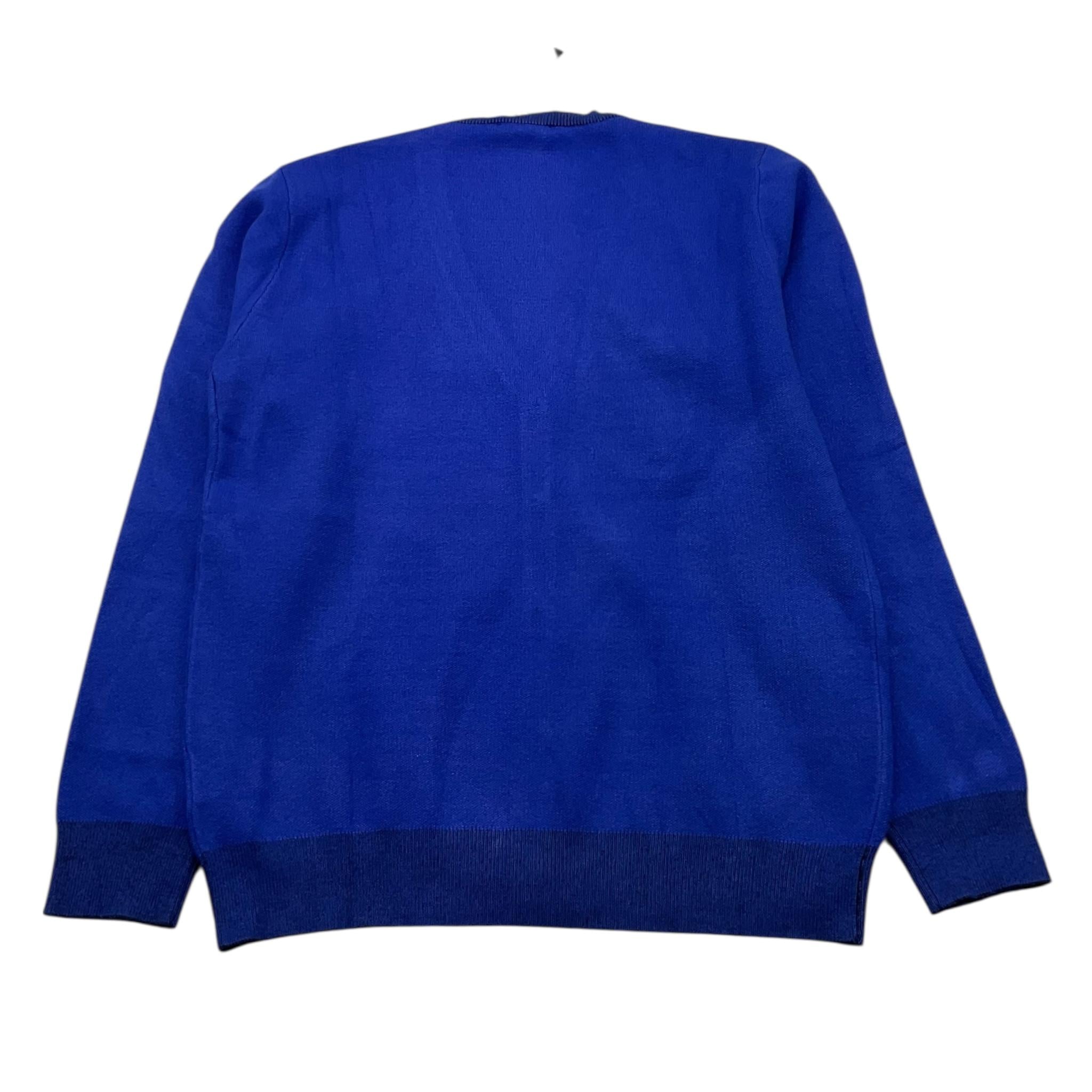 NEVER TOO cardigan tinta unita scollo a v Blu per Bambino NT2071R BLU NEVER TOO