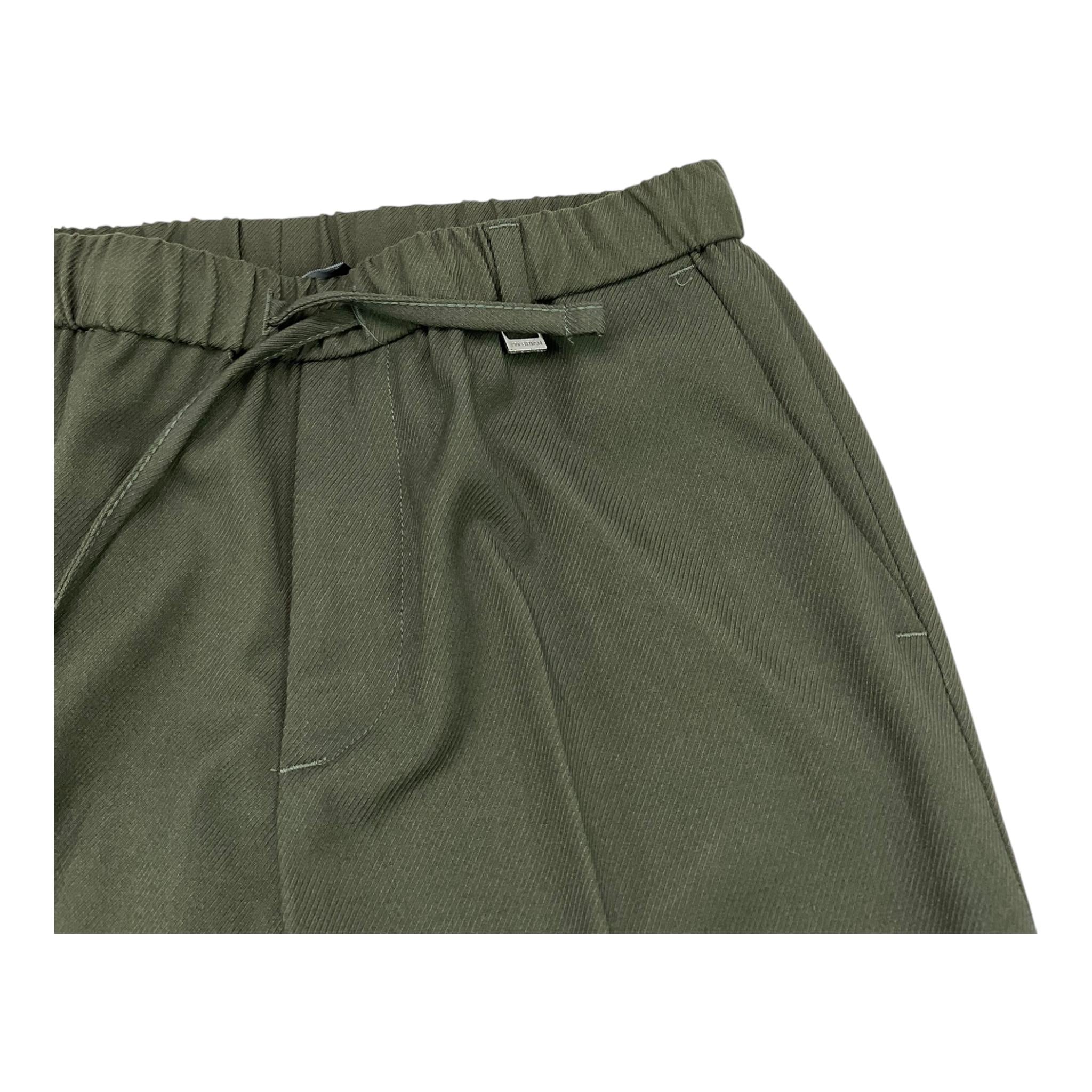 I'M BRIAN pantalone tinta unita con elastico in vita Verde per Bambino PA3080JX VERDE I'M BRIAN