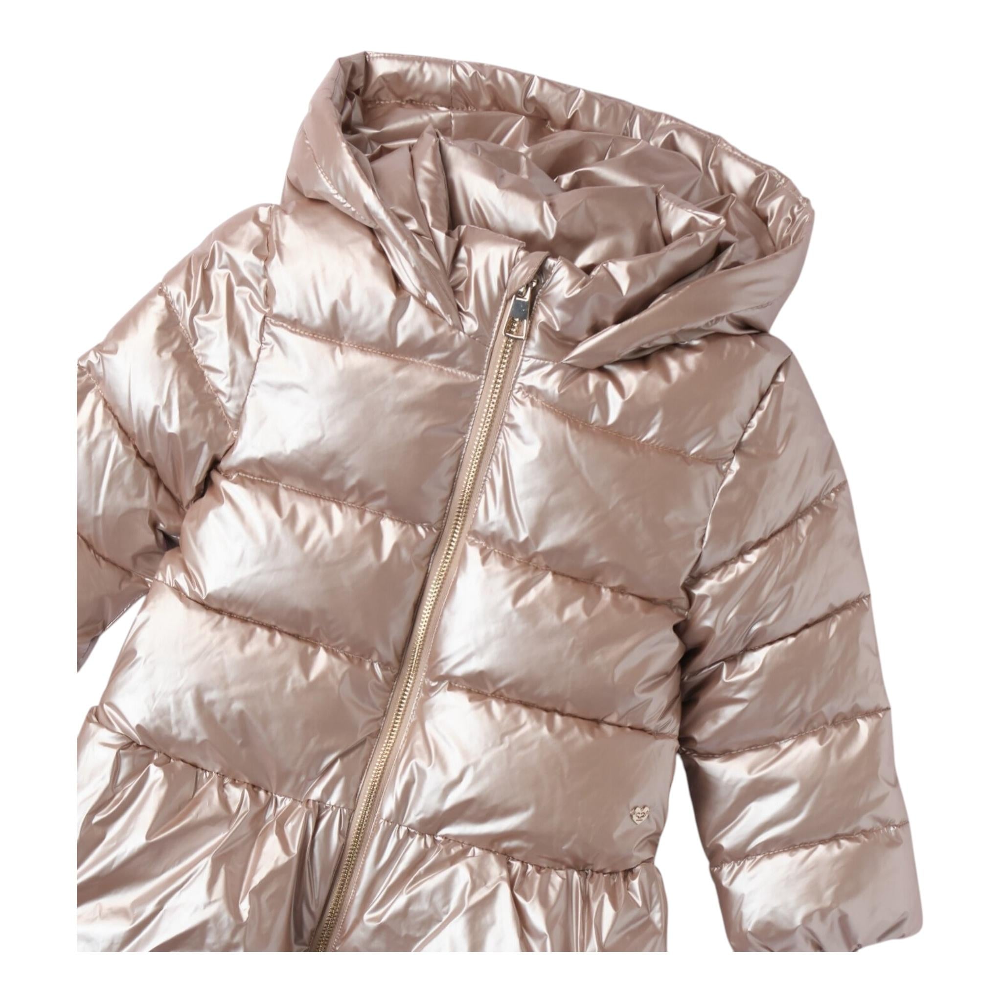 SARABANDA giubbino reversibile tinta unita con zip e cappuccio Rosa per Bambina A285J ROSA SARABANDA