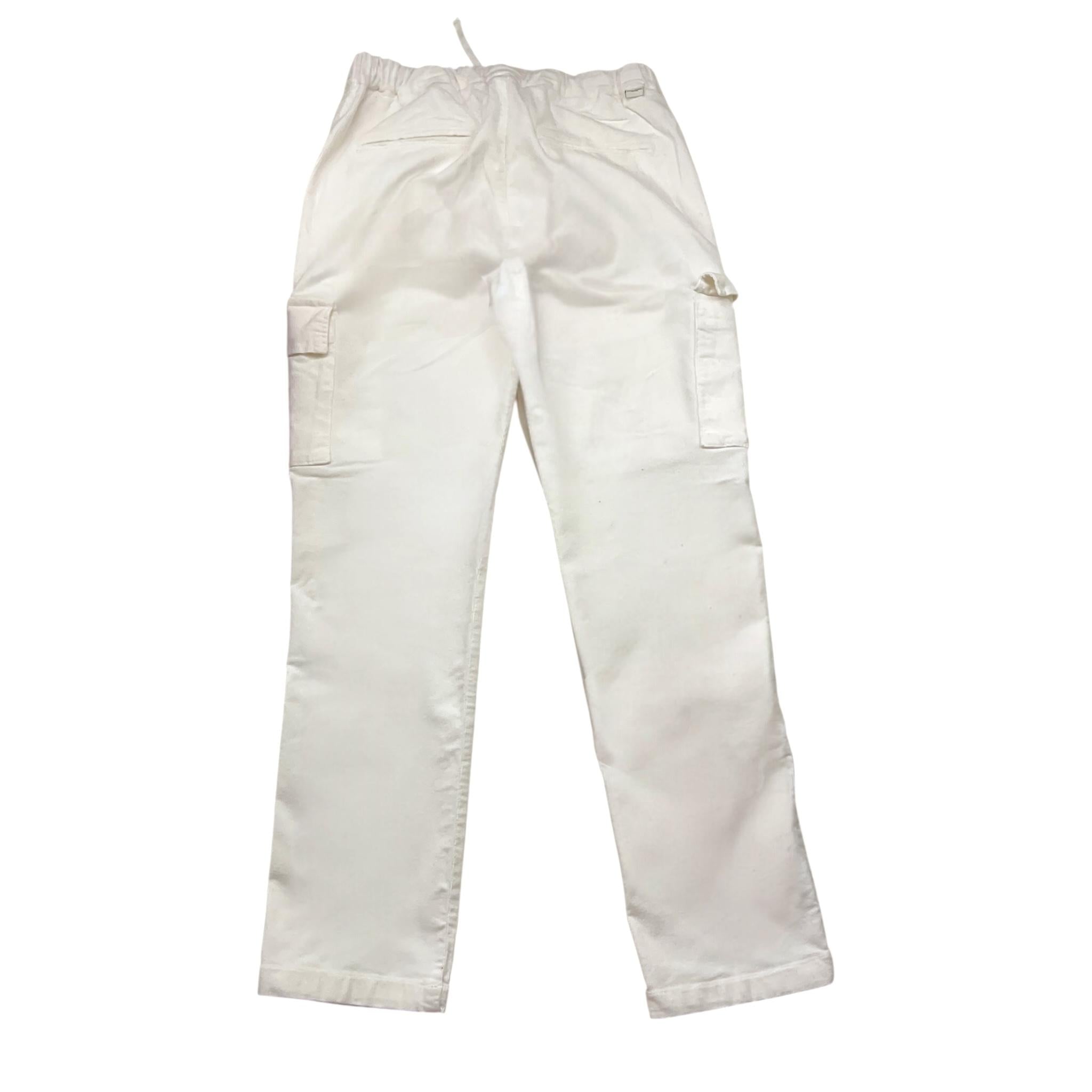 PAOLO PECORA pantalone tinta unita con elastico in vita Bianco per Bambino PP3853 BIANCO PAOLO PECORA