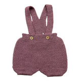 BABIDU salopette tinta unita con bottoni Viola per Neonata 30683 VIOLA BABIDU