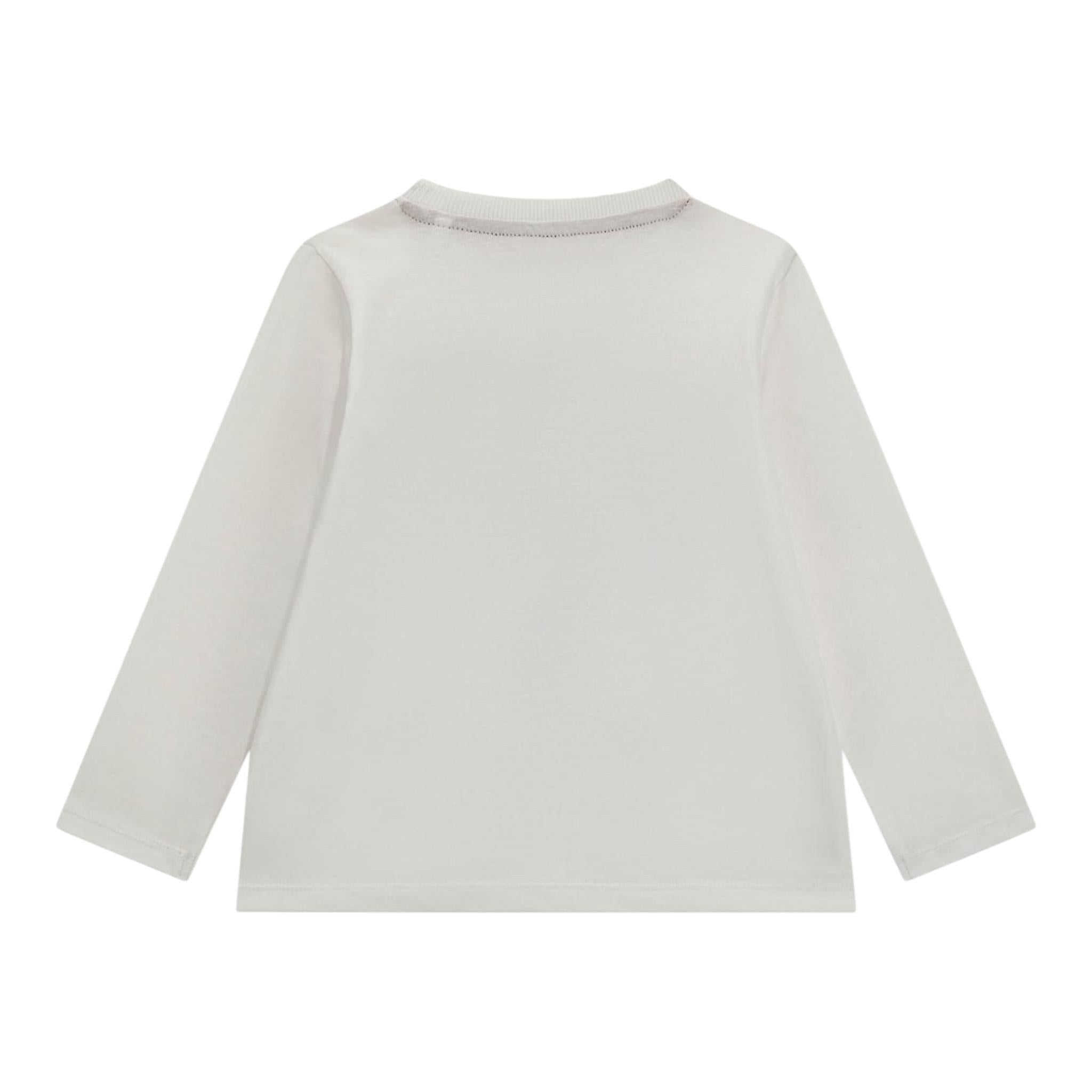 GUESS shirt girocollo tinta unita con stampa Bianco per Neonato N84I24K8HM0 BIANCO GUESS