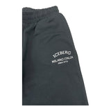 ICEBERG pantalone tuta tinta unita con stampa Nero per Bambino PFICE5316JXX NERO ICEBERG