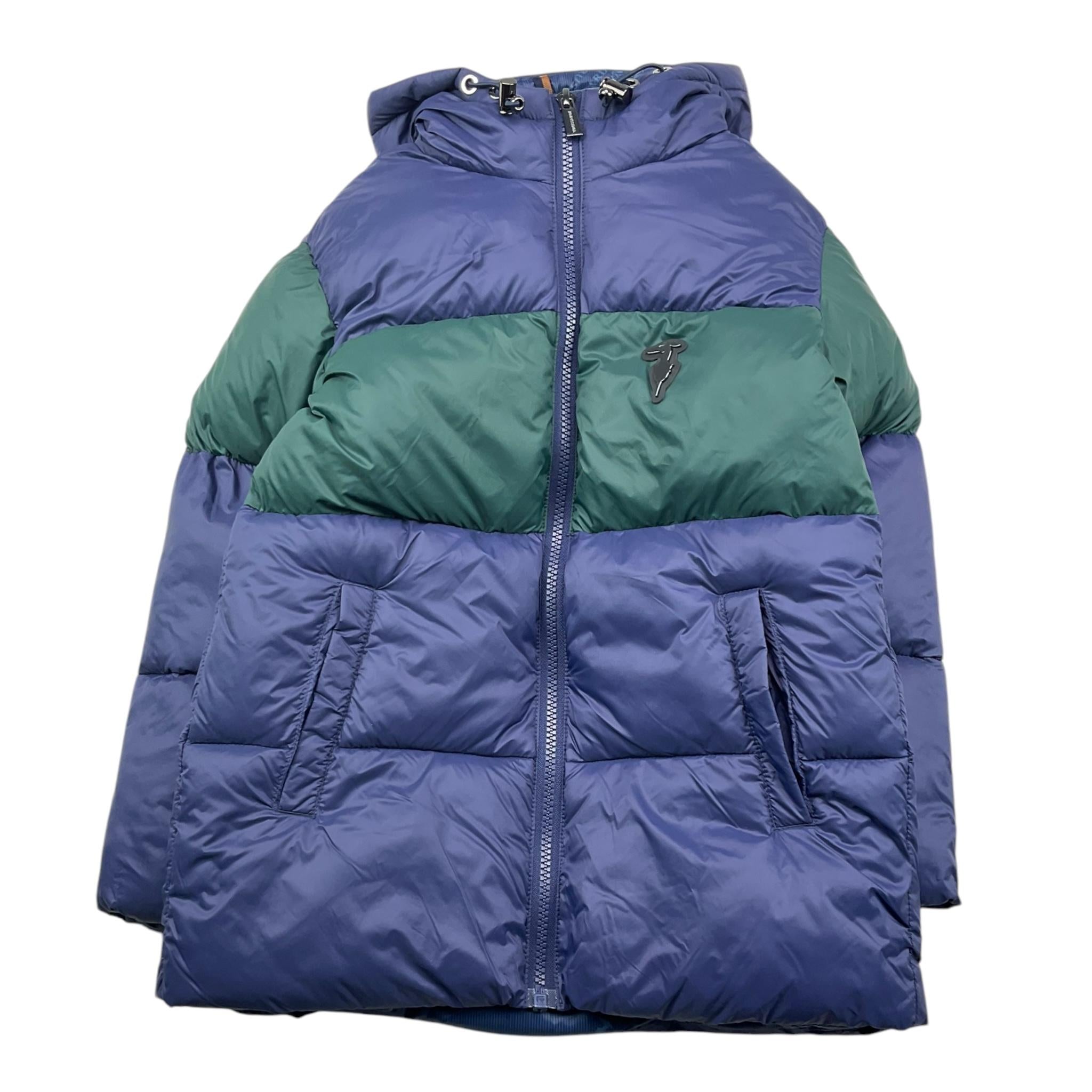 TRUSSARDI giubbino con zip e cappuccio Blu per Bambino TBA25051PI BLU TRUSSARDI