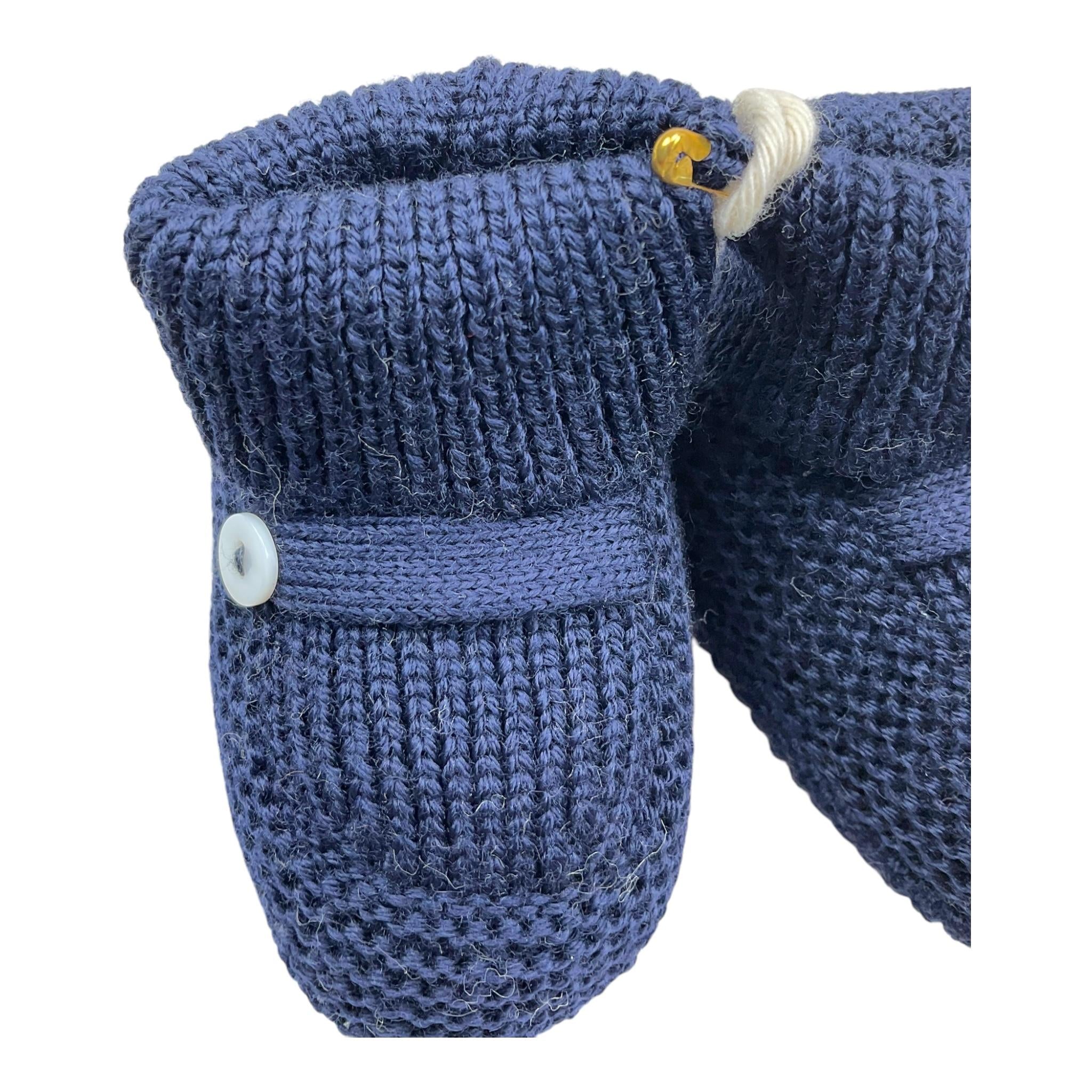 LITTLE BEAR babbucce tinta unita Blu per Neonato 9132 BLU LITTLE BEAR