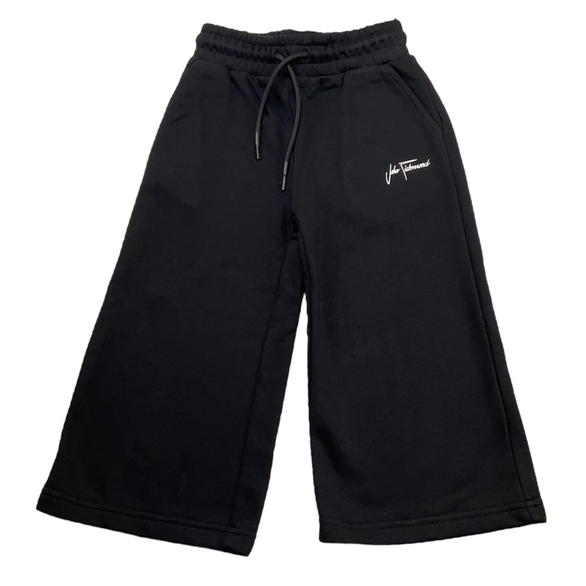 JOHN RICHMOND pantalone tinta unita modello palazzo Nero per Neonata RGA24059PANXX NERO JOHN RICHMOND
