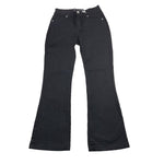 MET jeans tinta unita modello a zampa Nero per Bambina ME417 NERO MET