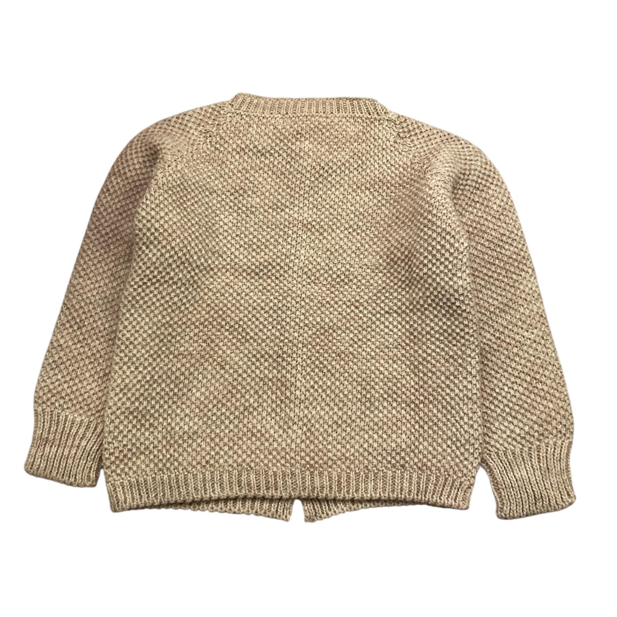 BABIDU cardigan tinta unita con bottoni in contrasto Beige per Neonata 60683 BEIGE BABIDU