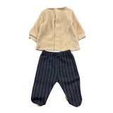 BARCELLINO completo 2pz bicolore Beige per Neonato 115202 BEIGE BARCELLINO