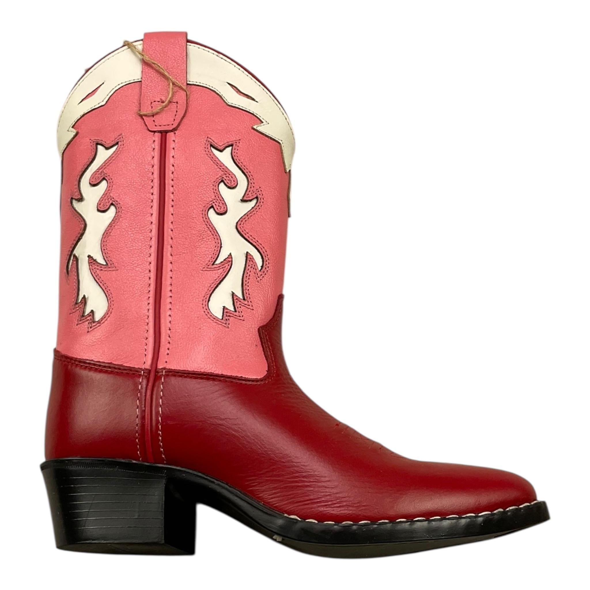 BOOTSTOCK stivale modell cowboy Rosa/rosso per Bambina BS8193 ROSA/ROSSO BOOTSTOCK